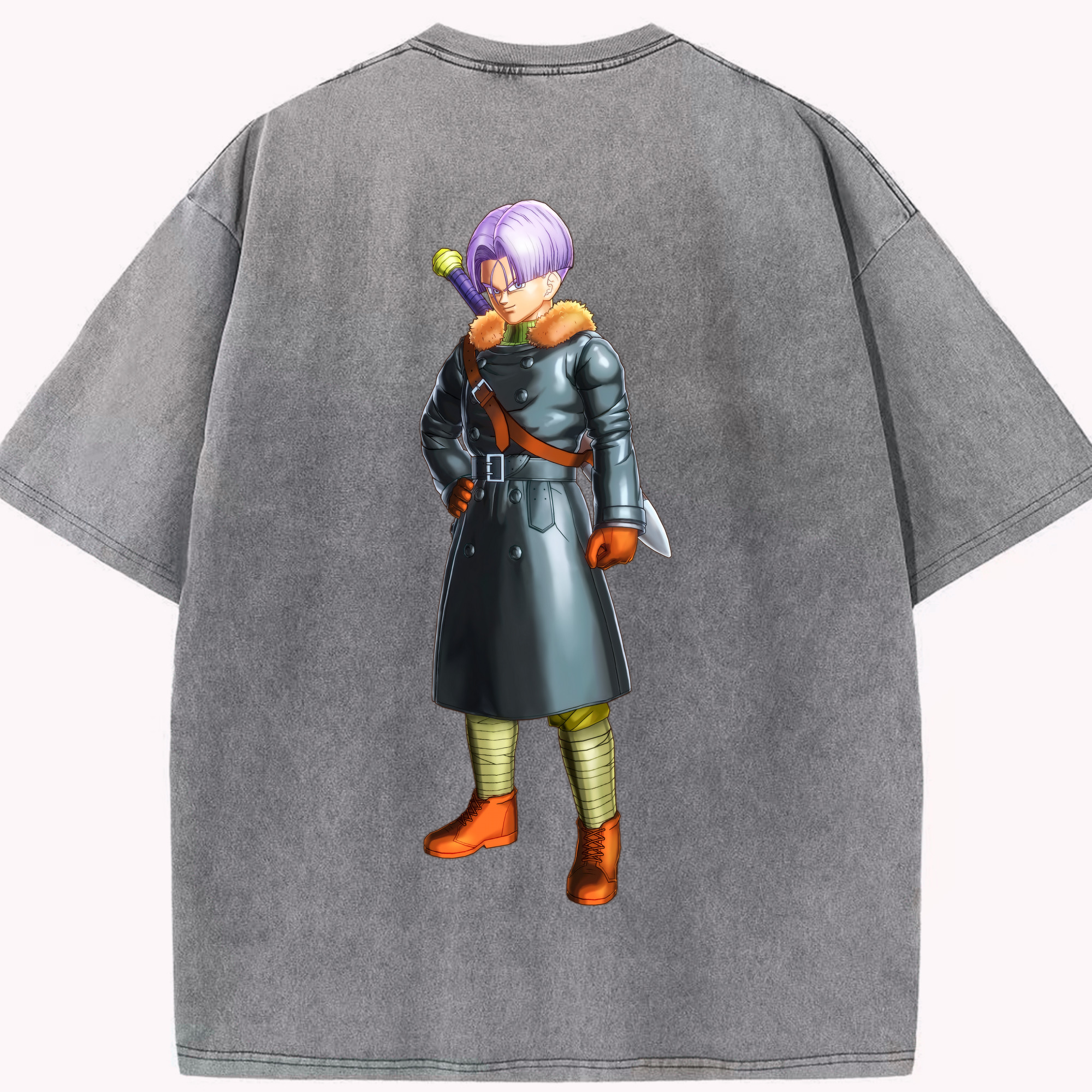 （画像用） ドラゴンボール DRAGON BALL 綿100% ヴィンテージ風 半袖Tシャツ（背面プリント）