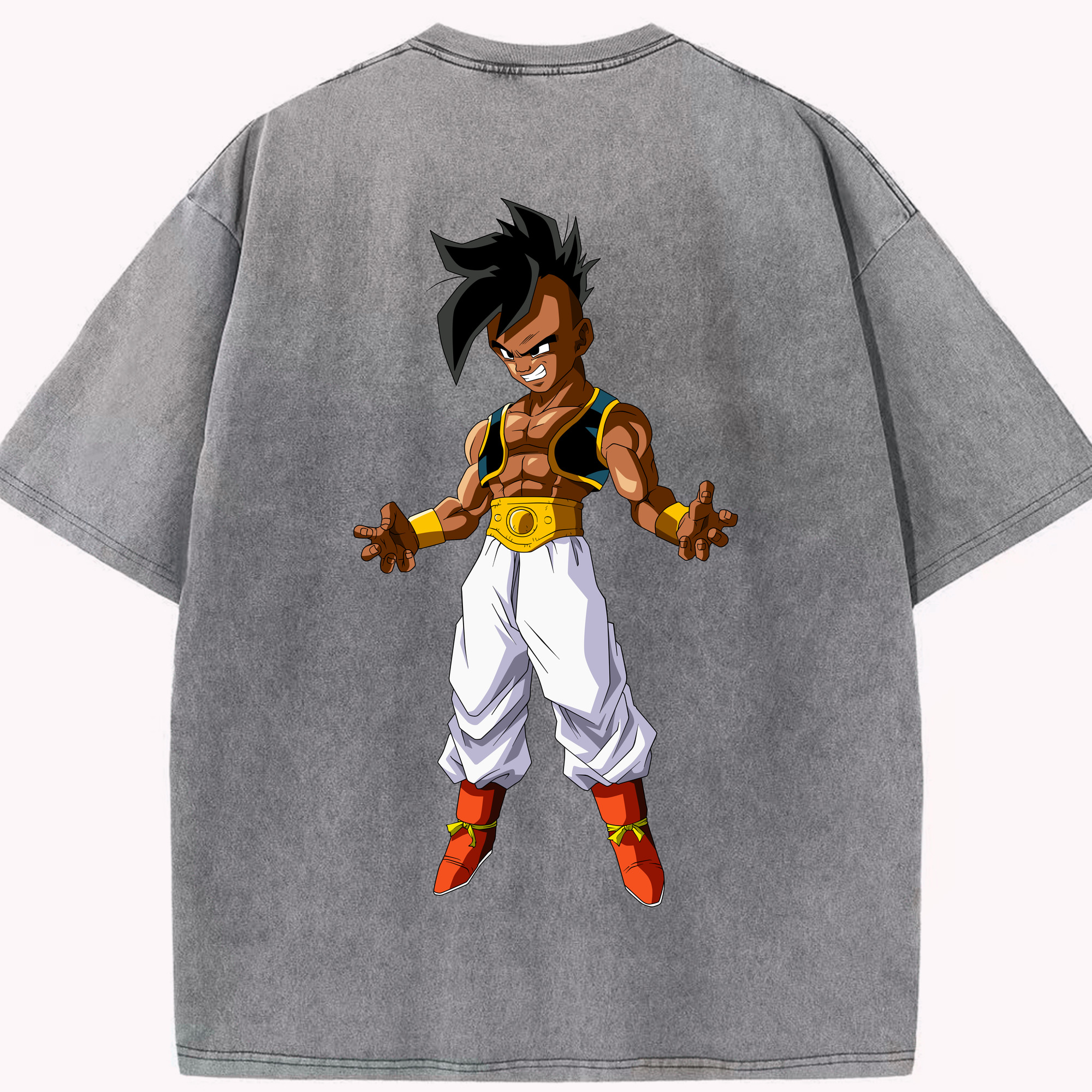 （画像用） ドラゴンボール DRAGON BALL 綿100% ヴィンテージ風 半袖Tシャツ（背面プリント）