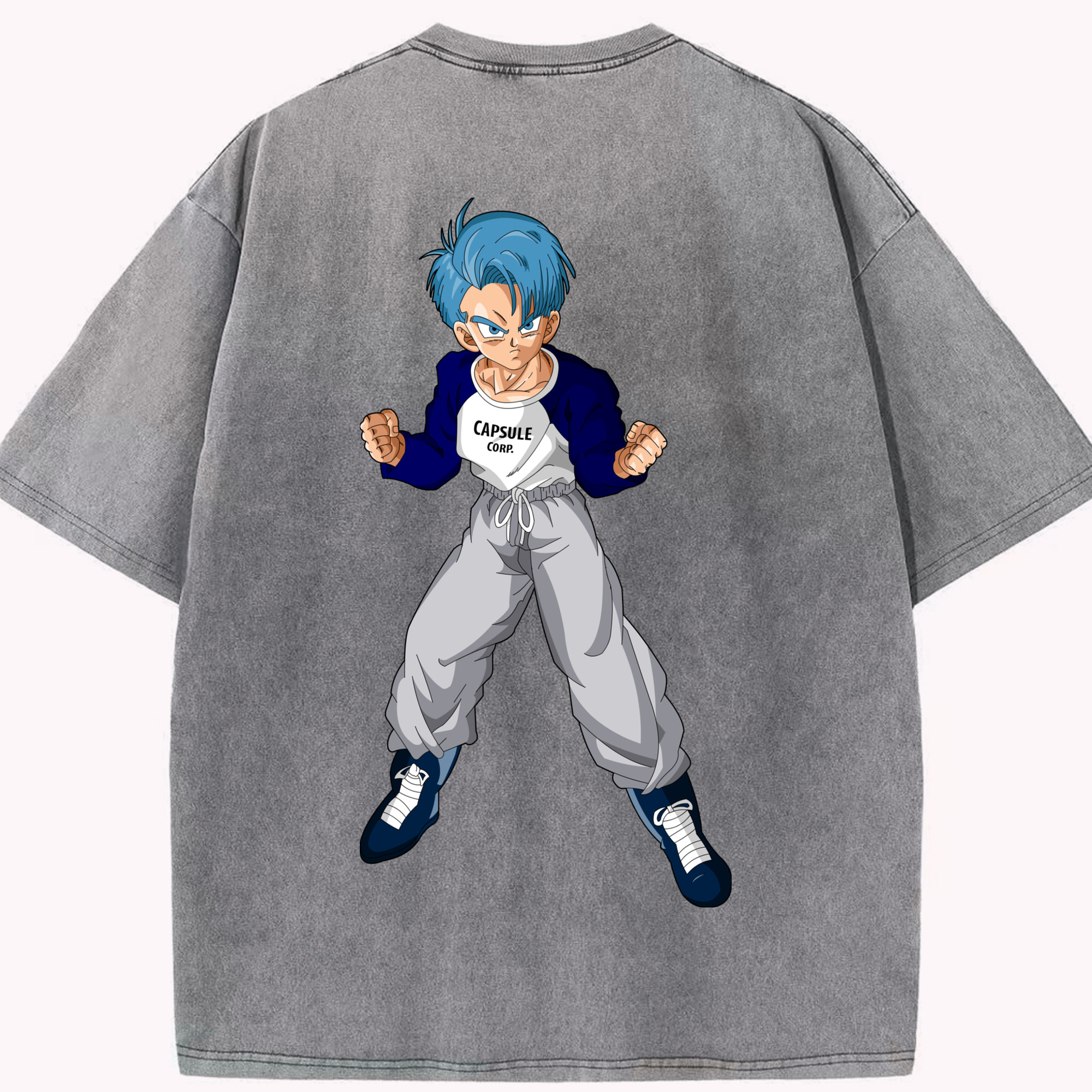 （画像用） ドラゴンボール DRAGON BALL 綿100% ヴィンテージ風 半袖Tシャツ（背面プリント）