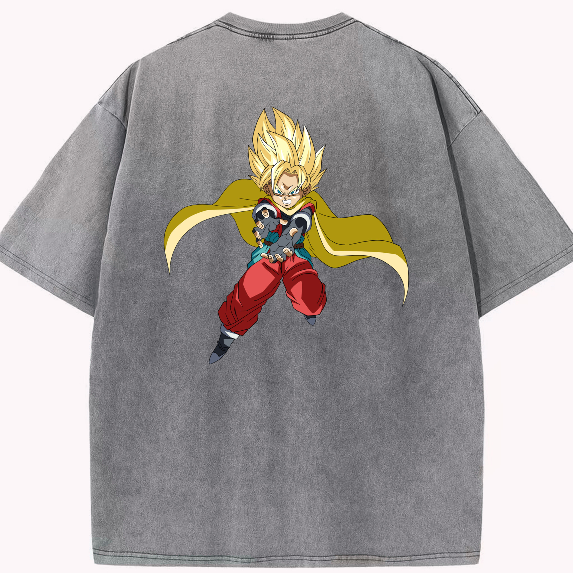 （画像用） ドラゴンボール DRAGON BALL 綿100% ヴィンテージ風 半袖Tシャツ（背面プリント）