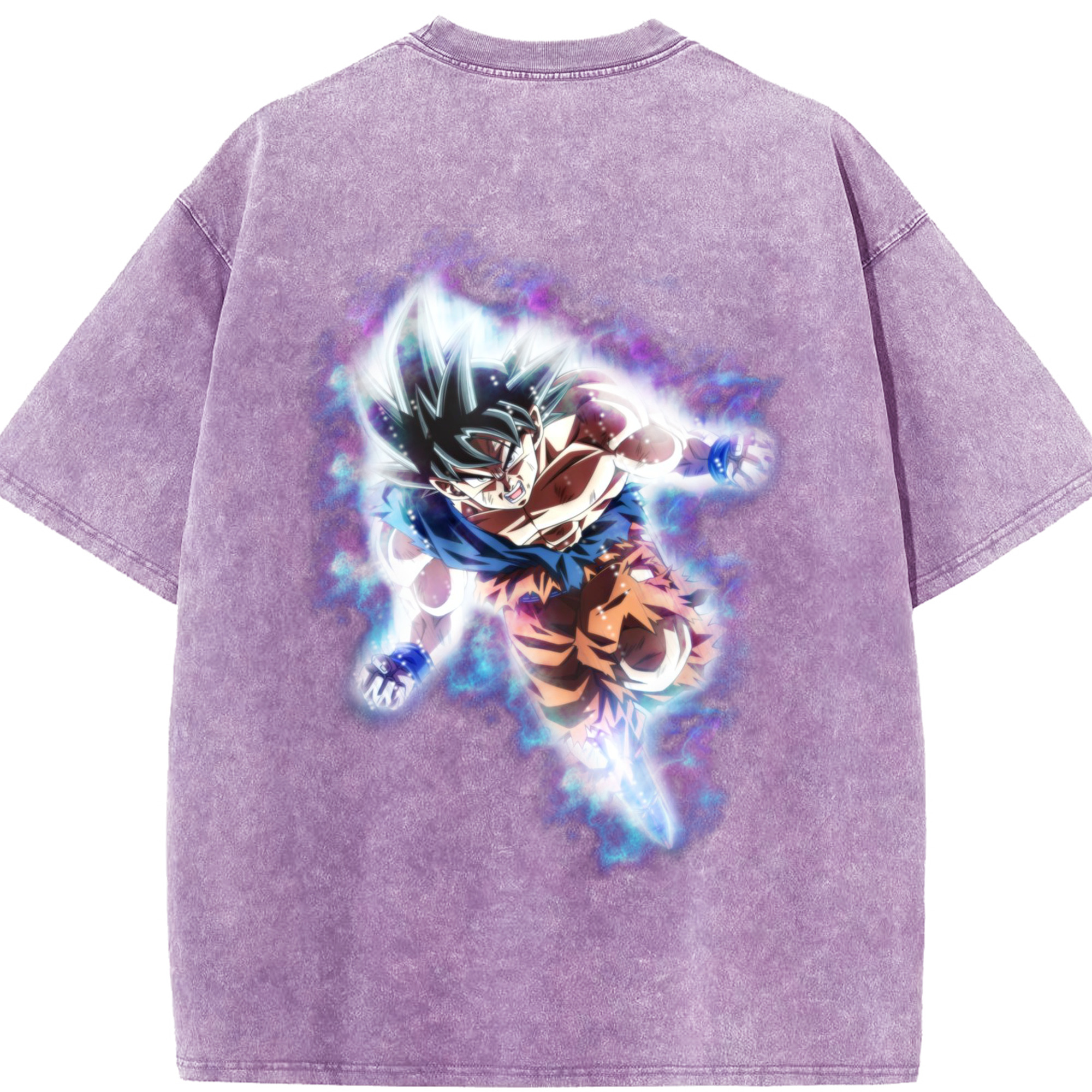 （画像用） ドラゴンボール 孫悟空（そん ごくう）Son Goku カカロット DRAGON BALL Kakarotto 綿100% ヴィンテージ風 半袖Tシャツ（背面プリント）