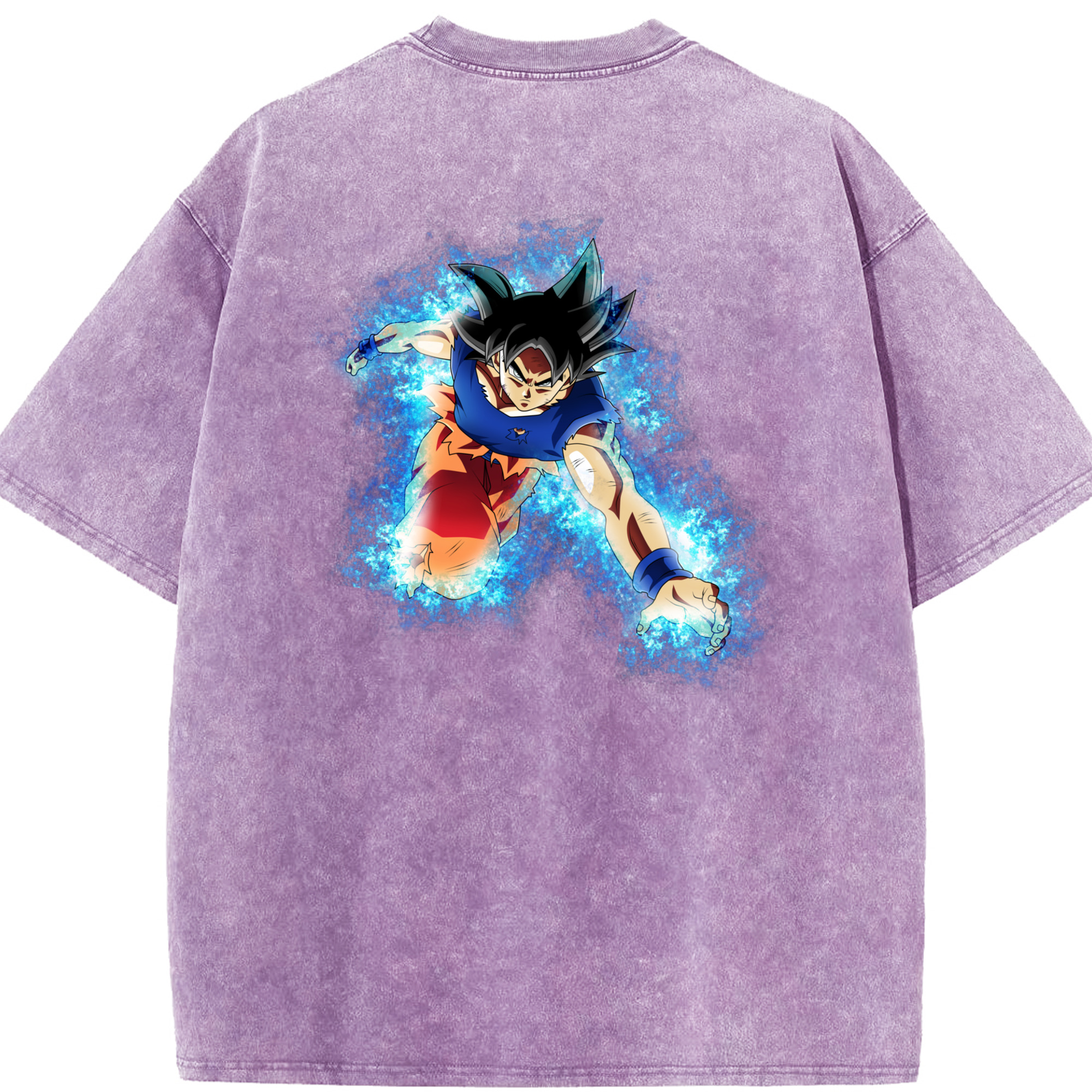 （画像用） ドラゴンボール 孫悟空（そん ごくう）Son Goku カカロット DRAGON BALL Kakarotto 綿100% ヴィンテージ風 半袖Tシャツ（背面プリント）