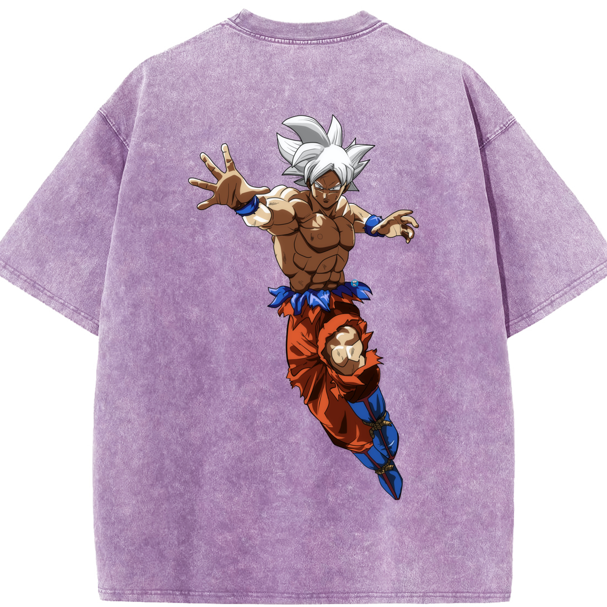 （画像用） ドラゴンボール 孫悟空（そん ごくう）Son Goku カカロット DRAGON BALL Kakarotto 綿100% ヴィンテージ風 半袖Tシャツ（背面プリント）
