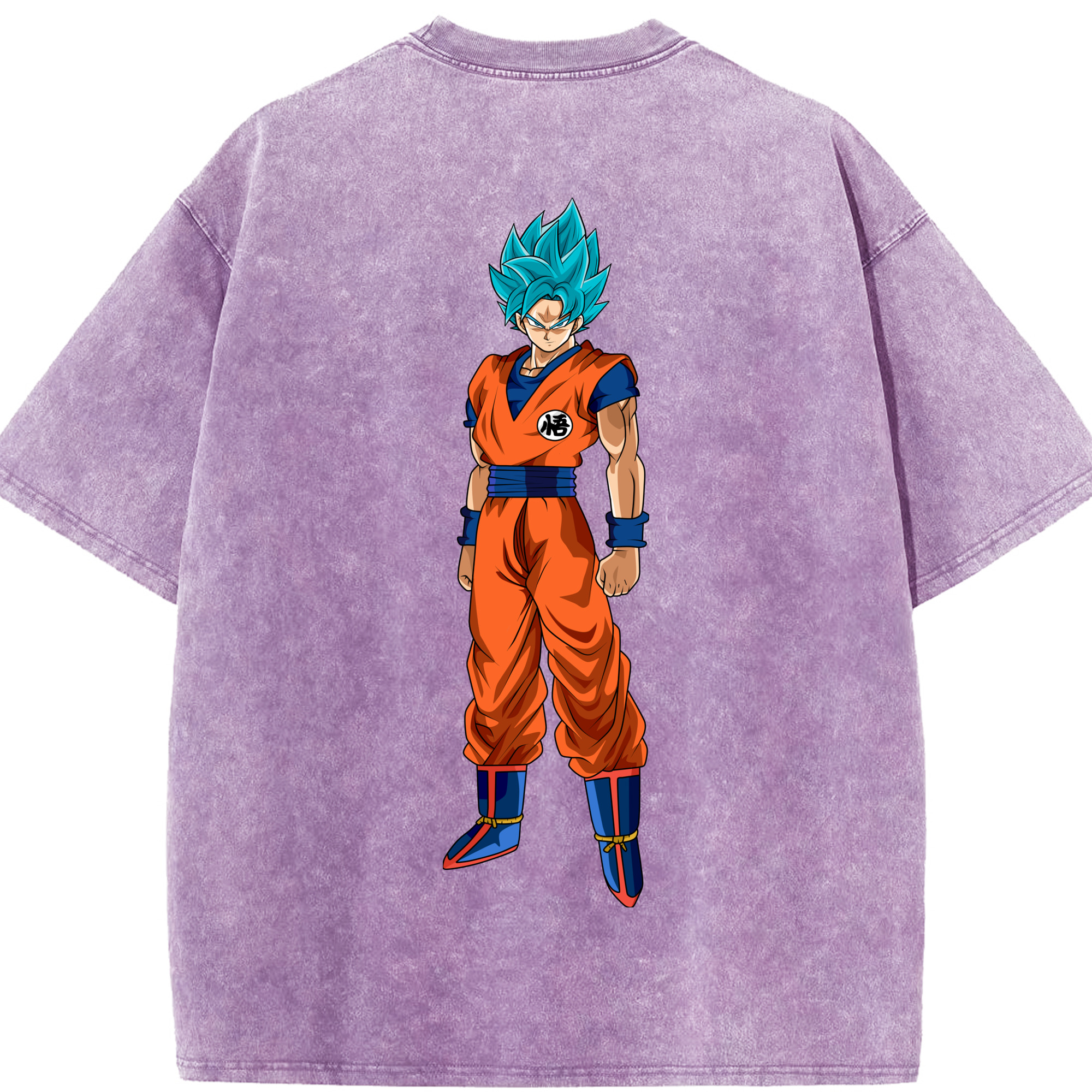 （画像用） ドラゴンボール 孫悟空（そん ごくう）Son Goku カカロット DRAGON BALL Kakarotto 綿100% ヴィンテージ風 半袖Tシャツ（背面プリント）