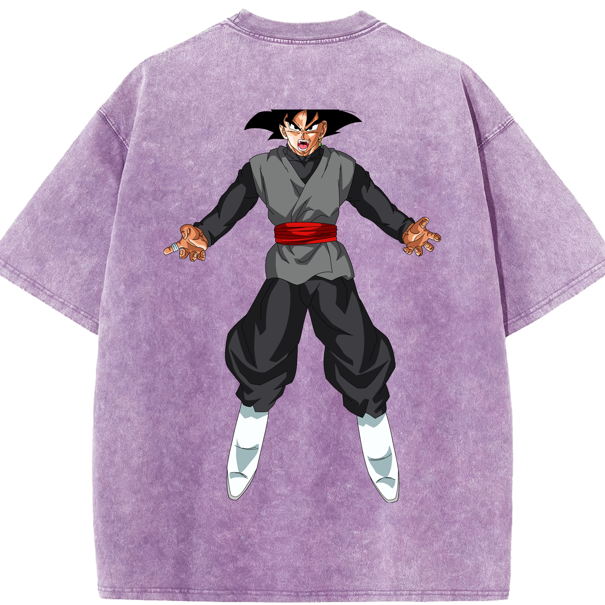 （画像用） ドラゴンボール ベジータ四世（Bejīta Yonsei）DRAGON BALL Vegeta IV 綿100% ヴィンテージ風 半袖Tシャツ（背面プリント）