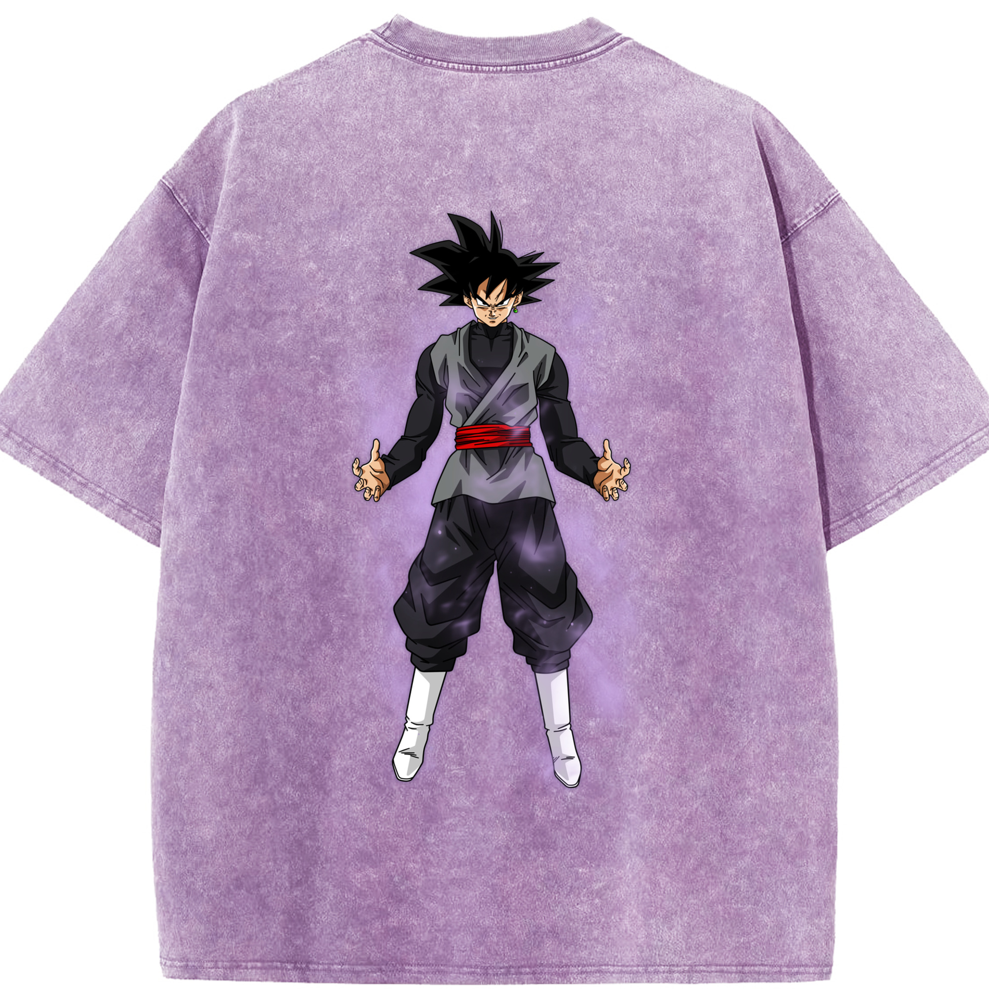 （画像用） ドラゴンボール ベジータ四世（Bejīta Yonsei）DRAGON BALL Vegeta IV 綿100% ヴィンテージ風 半袖Tシャツ（背面プリント）