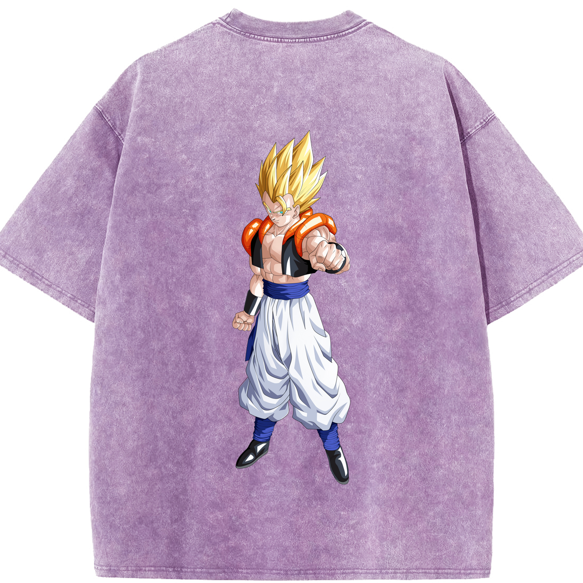 （画像用） ドラゴンボール ベジータ四世（Bejīta Yonsei）DRAGON BALL Vegeta IV 綿100% ヴィンテージ風 半袖Tシャツ（背面プリント）