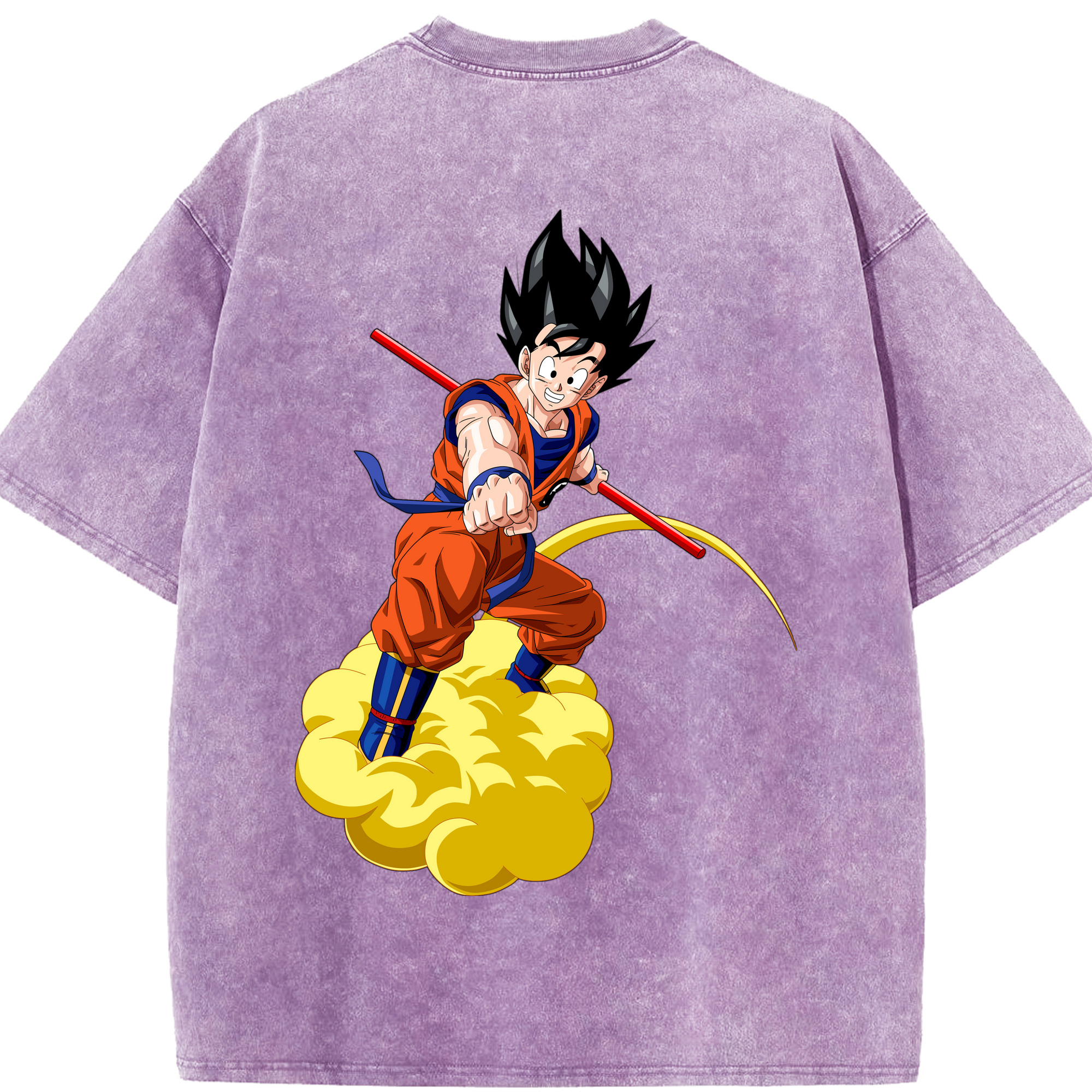 （画像用） ドラゴンボール 孫 悟飯（そんごはん）DRAGON BALL Son Gohan 綿100% ヴィンテージ風 半袖Tシャツ（背面プリント）