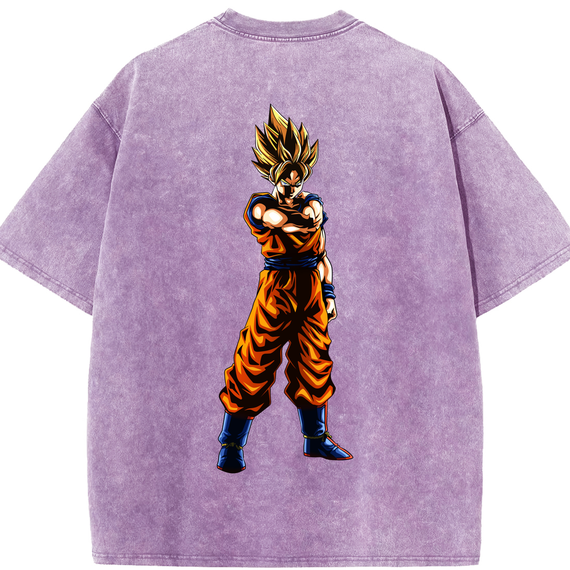 （画像用） ドラゴンボール 孫 悟飯（そんごはん）DRAGON BALL Son Gohan 綿100% ヴィンテージ風 半袖Tシャツ（背面プリント）