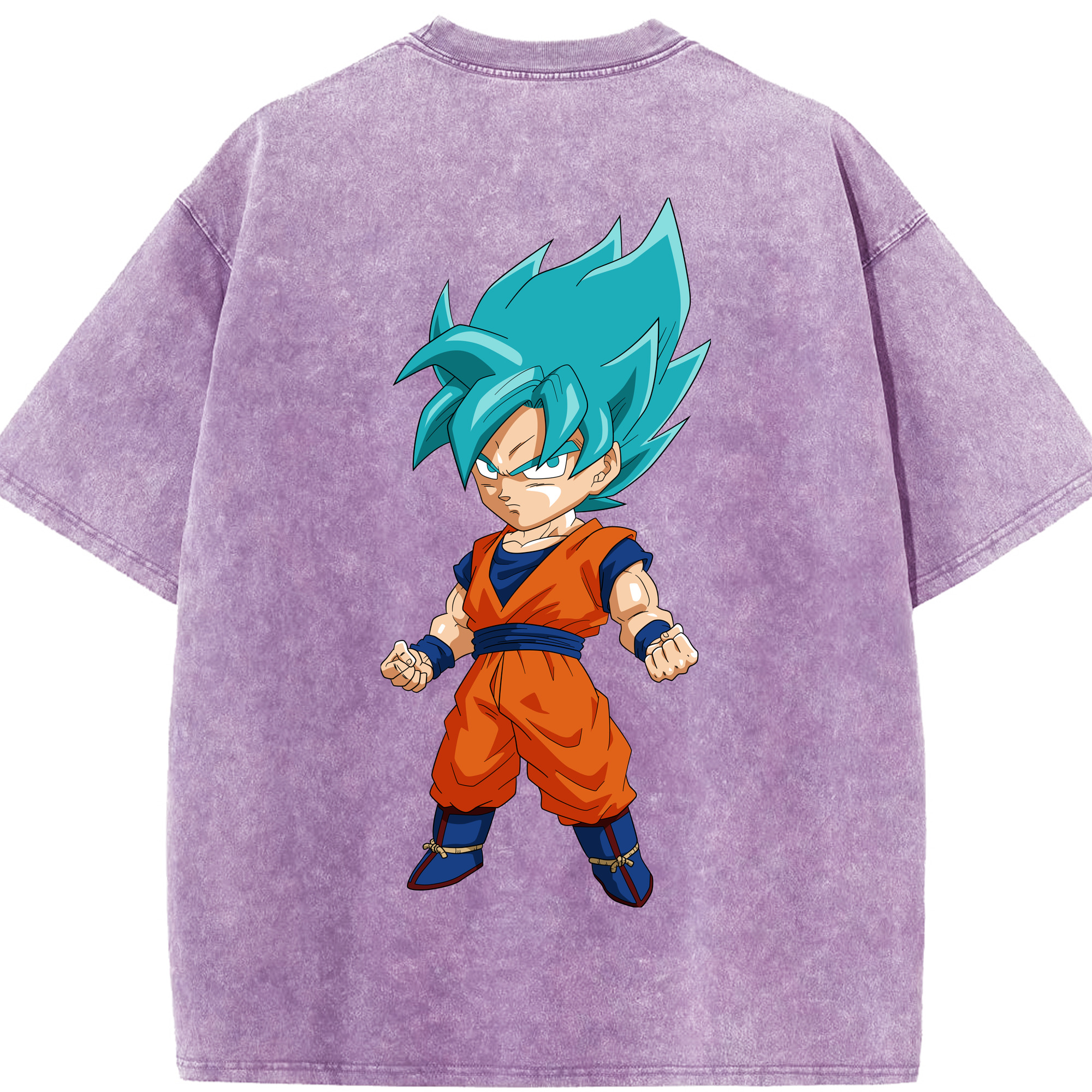 （画像用） ドラゴンボール 孫 悟飯（そんごはん）DRAGON BALL Son Gohan 綿100% ヴィンテージ風 半袖Tシャツ（背面プリント）