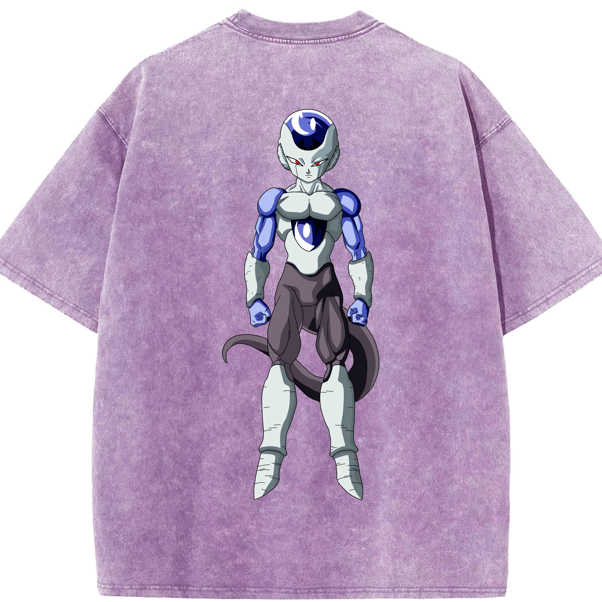 （画像用） ドラゴンボール フリーザ DRAGON BALL Frieza 綿100% ヴィンテージ風 半袖Tシャツ（背面プリント）