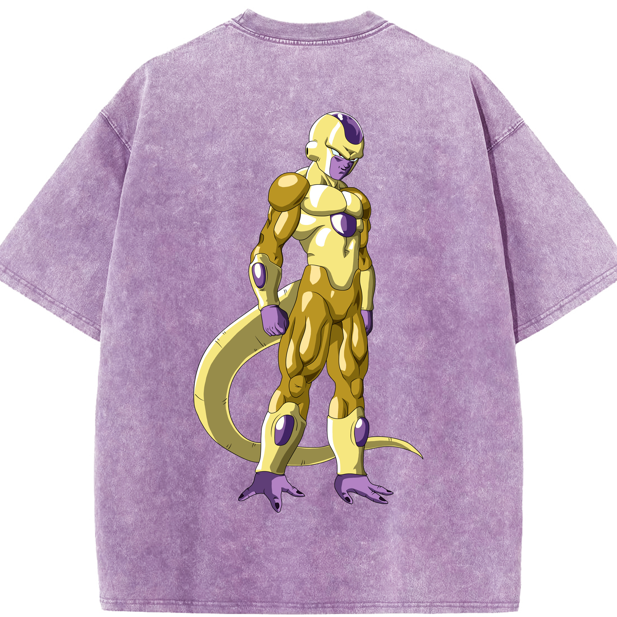 （画像用） ドラゴンボール フリーザ DRAGON BALL Frieza 綿100% ヴィンテージ風 半袖Tシャツ（背面プリント）