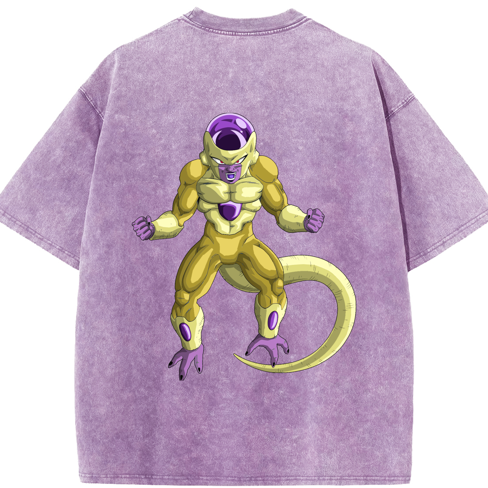 （画像用） ドラゴンボール フリーザ DRAGON BALL Frieza 綿100% ヴィンテージ風 半袖Tシャツ（背面プリント）
