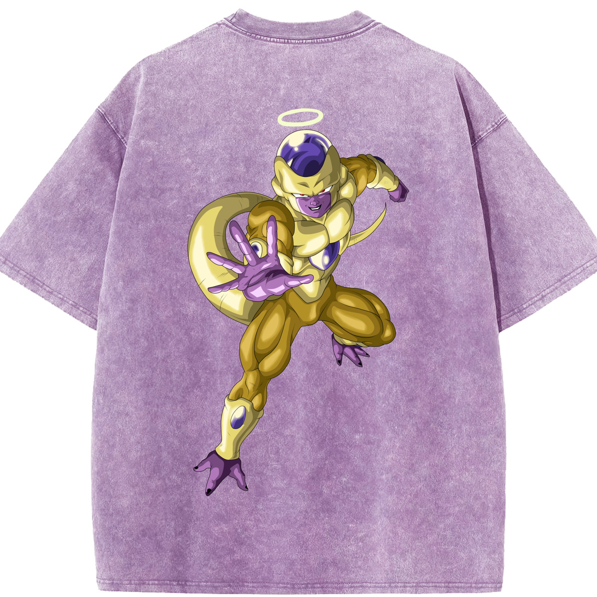 （画像用） ドラゴンボール フリーザ DRAGON BALL Frieza 綿100% ヴィンテージ風 半袖Tシャツ（背面プリント）