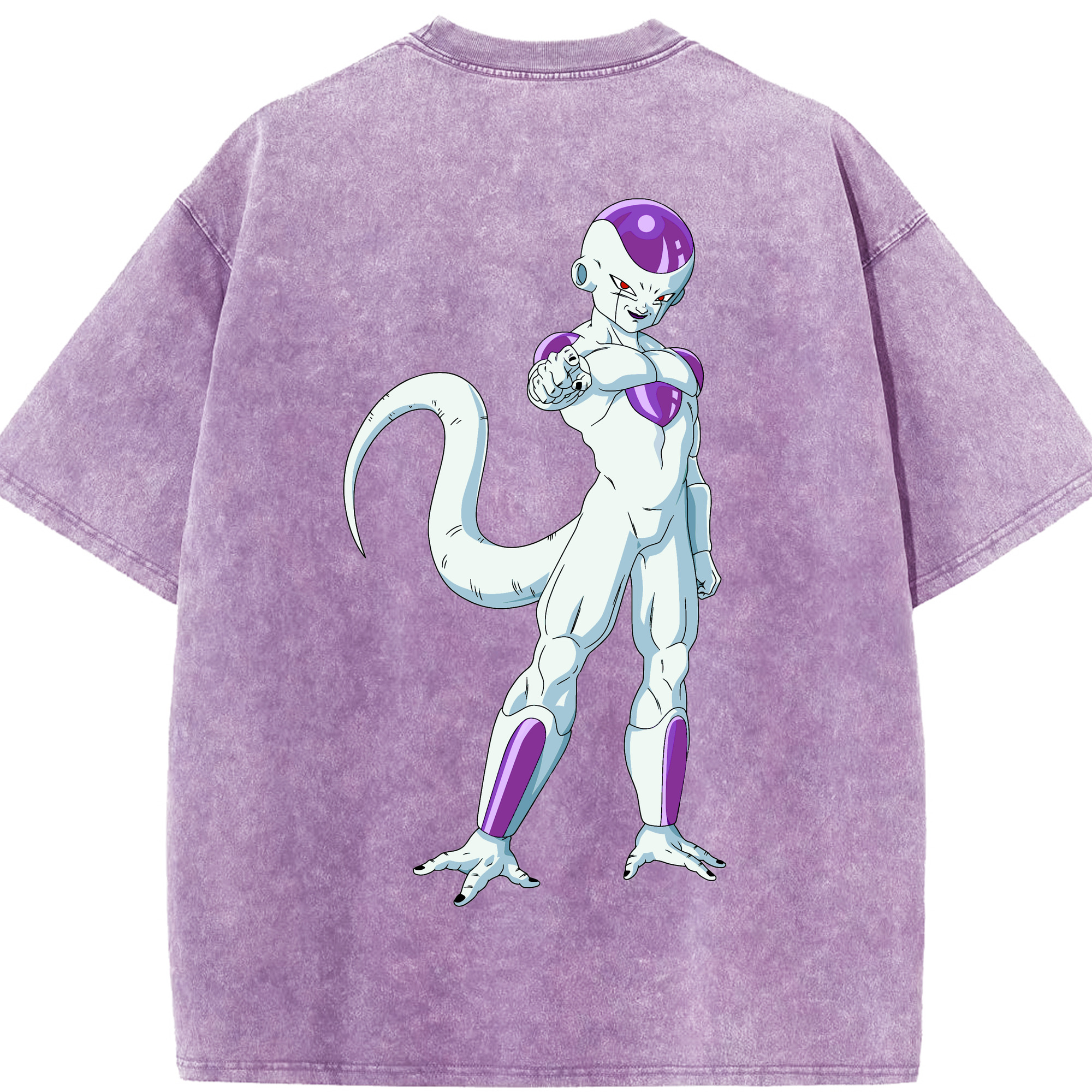 （画像用） ドラゴンボール フリーザ DRAGON BALL Frieza 綿100% ヴィンテージ風 半袖Tシャツ（背面プリント）