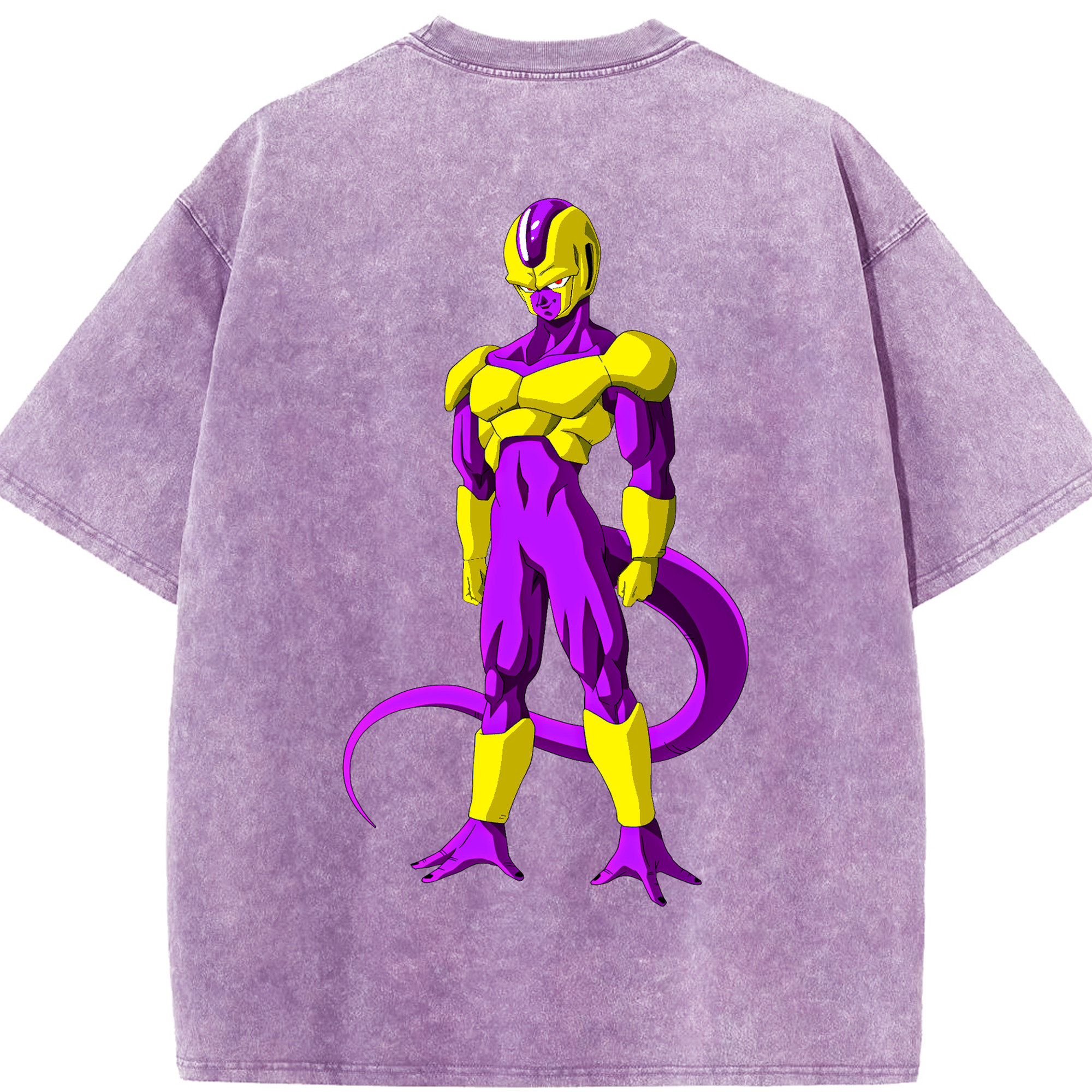 （画像用） ドラゴンボール フリーザ DRAGON BALL Frieza 綿100% ヴィンテージ風 半袖Tシャツ（背面プリント）