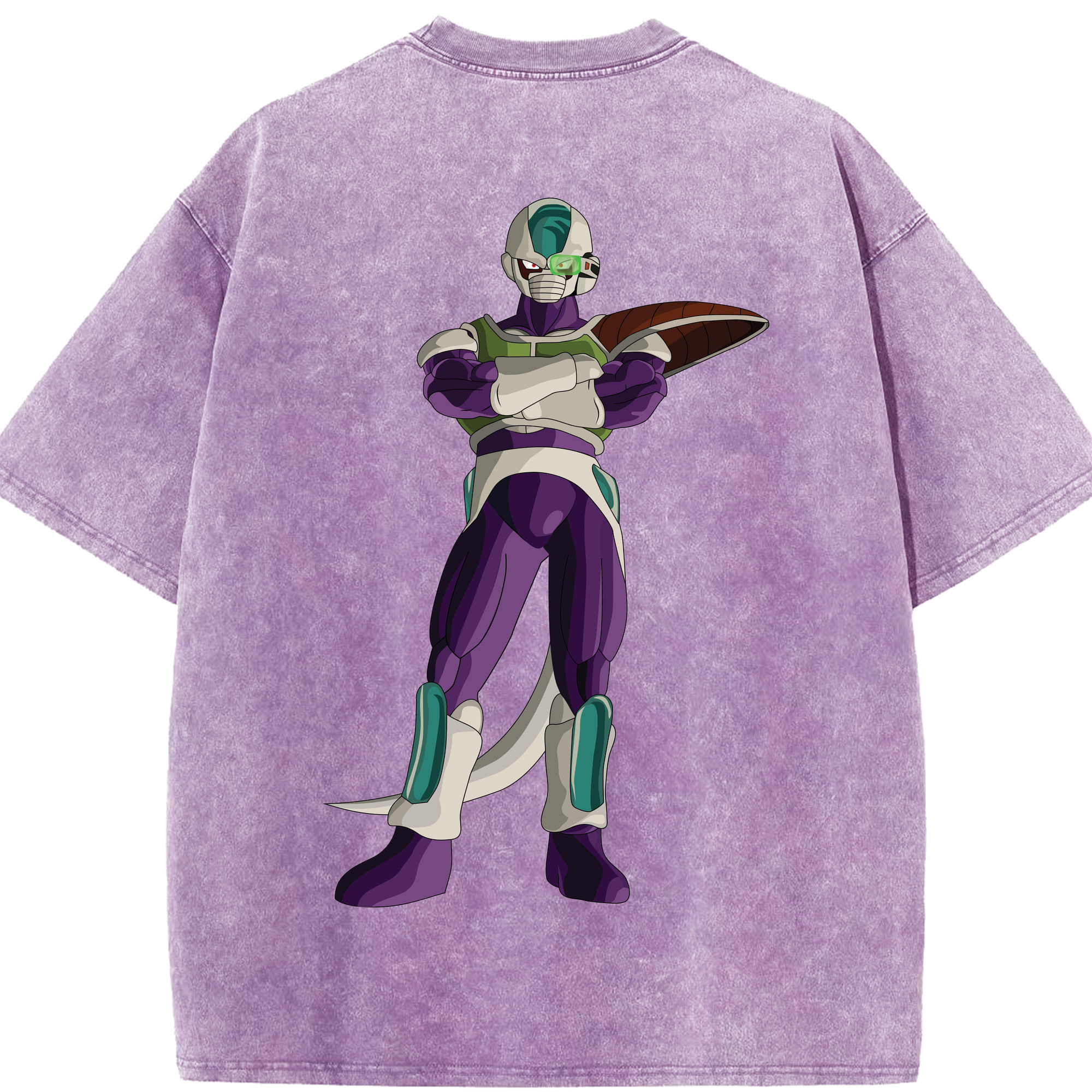 （画像用） ドラゴンボール フリーザ DRAGON BALL Frieza 綿100% ヴィンテージ風 半袖Tシャツ（背面プリント）