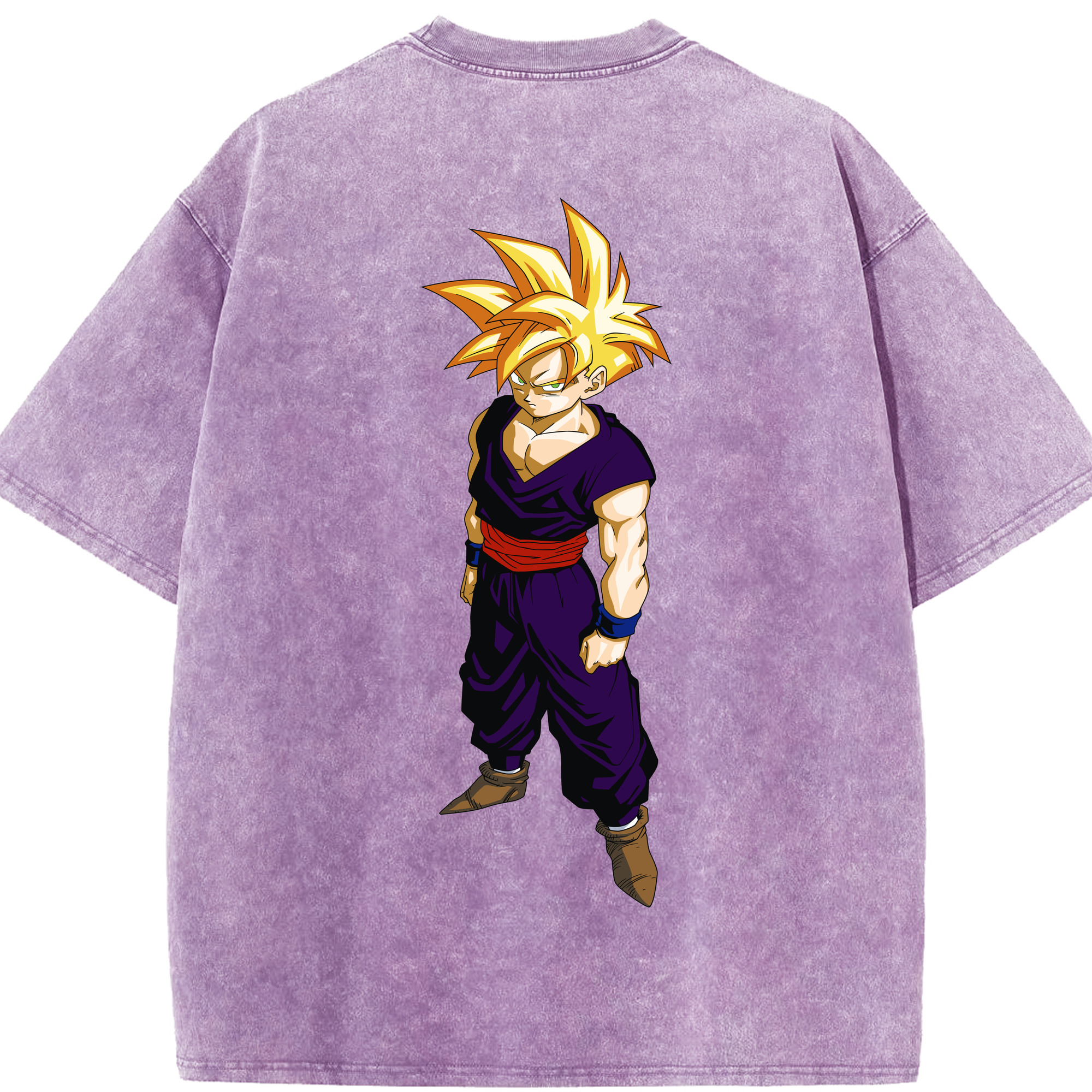（画像用） ドラゴンボール ベジット DRAGON BALL Vegetto 綿100% ヴィンテージ風 半袖Tシャツ（背面プリント）