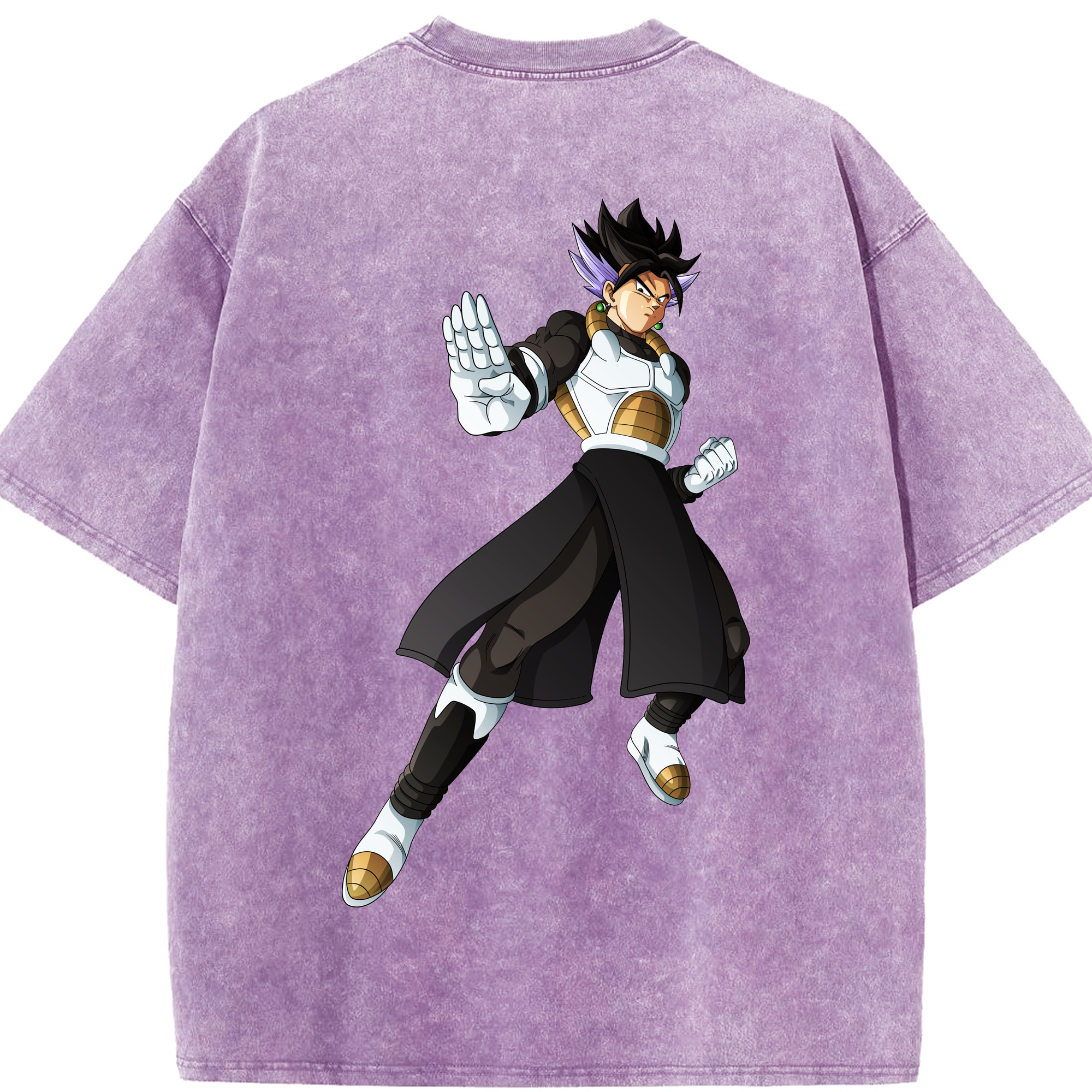 （画像用） ドラゴンボール ベジット DRAGON BALL Vegetto 綿100% ヴィンテージ風 半袖Tシャツ（背面プリント）