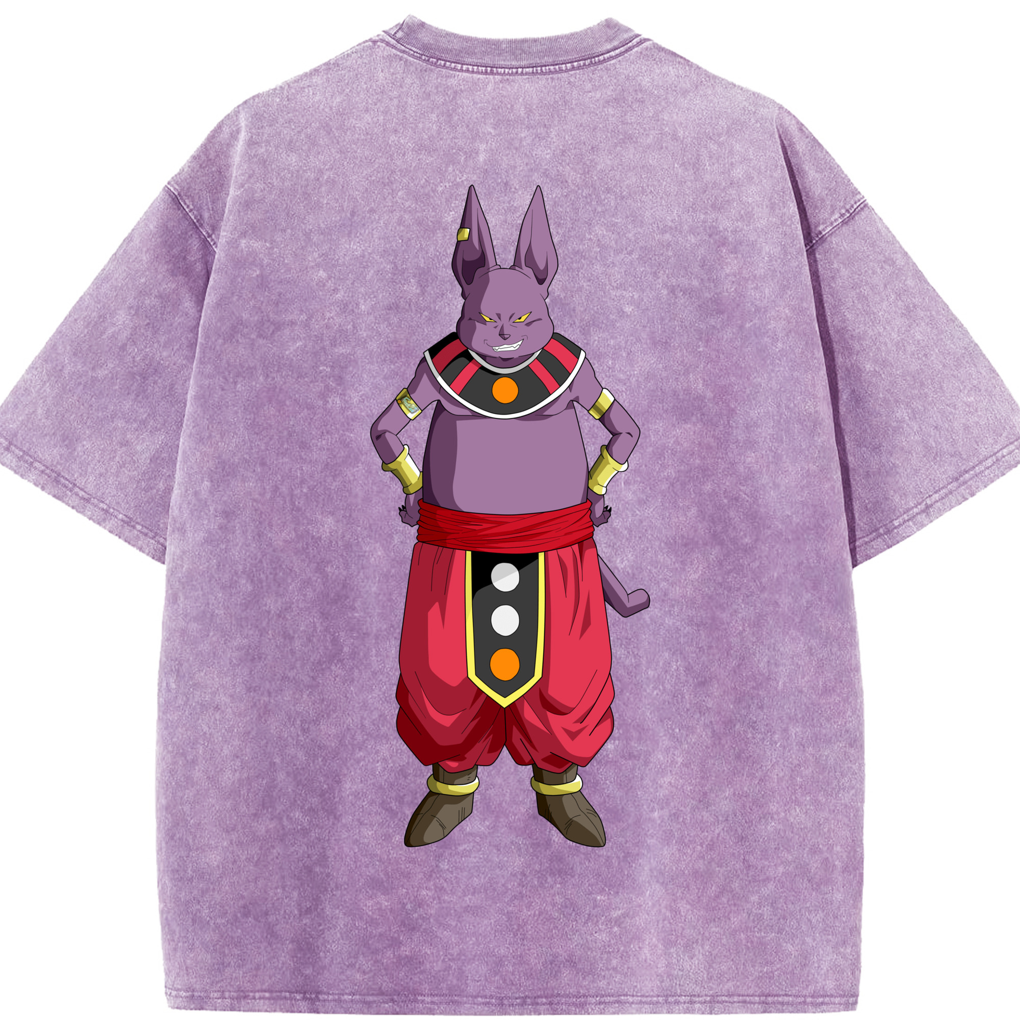 （画像用） ドラゴンボール シャンパ DRAGON BALL Champa 綿100% ヴィンテージ風 半袖Tシャツ（背面プリント）