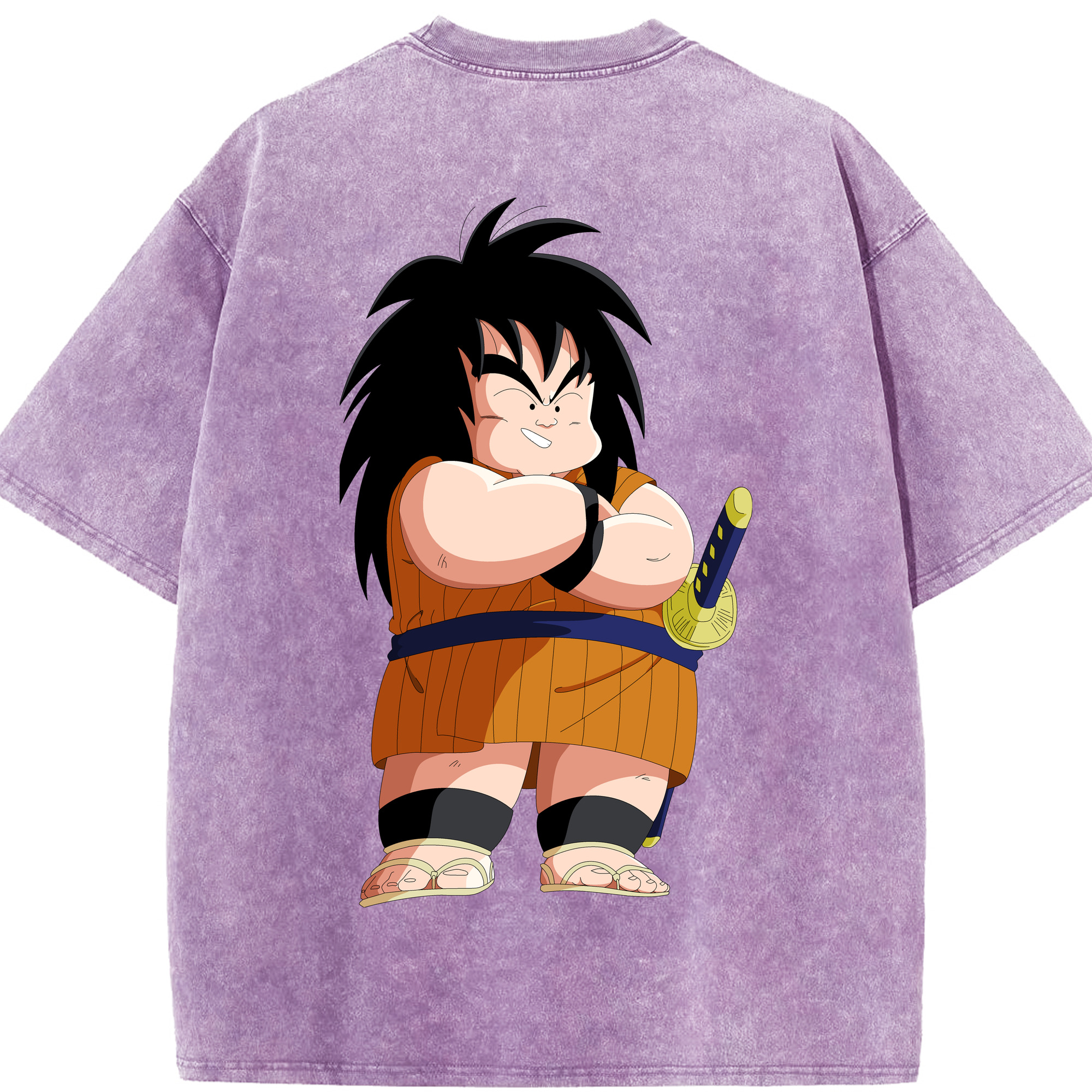 （画像用） ドラゴンボール やじろべえ DRAGON BALL Yajirobe 綿100% ヴィンテージ風 半袖Tシャツ（背面プリント）