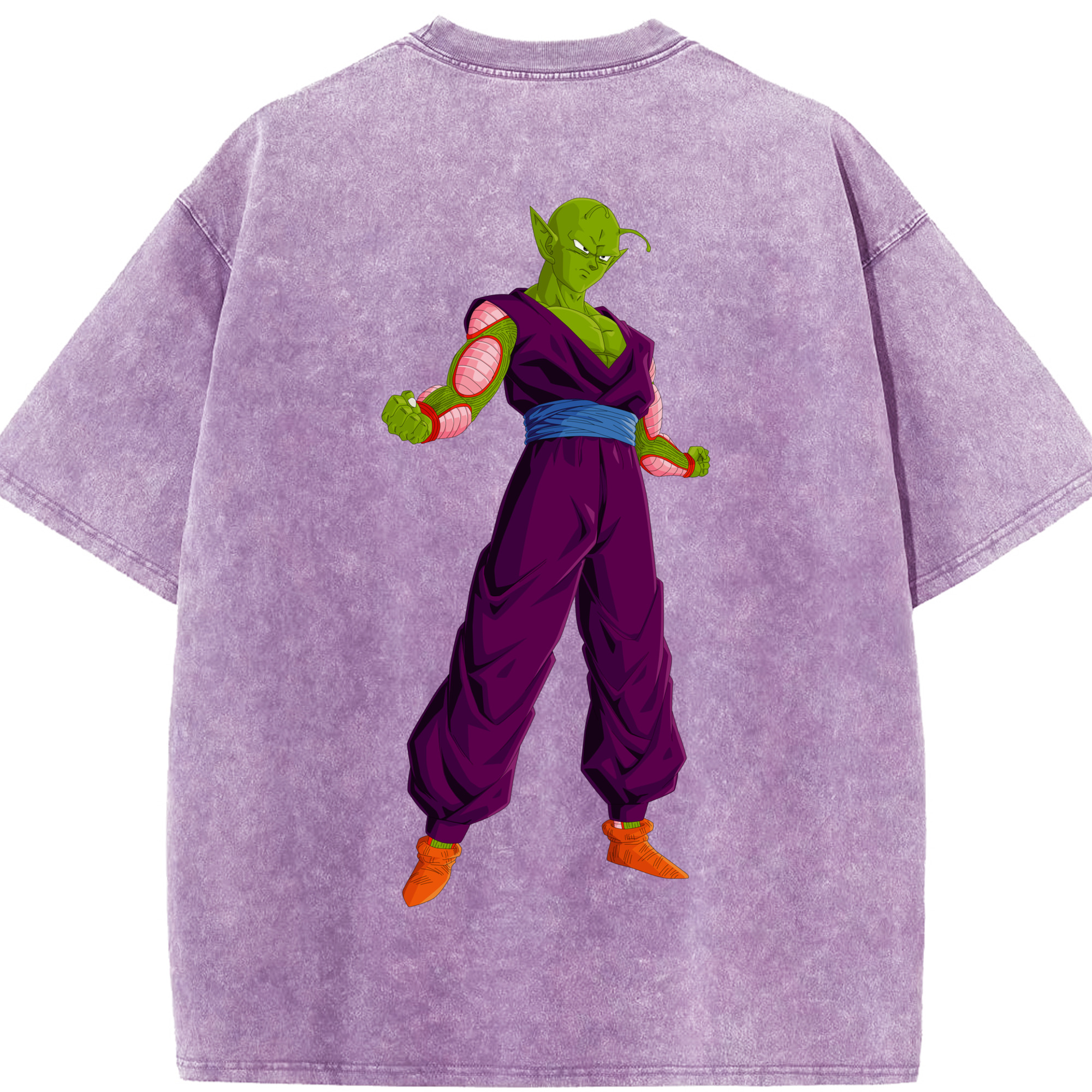 （画像用） ドラゴンボール ピッコロ DRAGON BALL Piccolo 綿100% ヴィンテージ風 半袖Tシャツ（背面プリント）