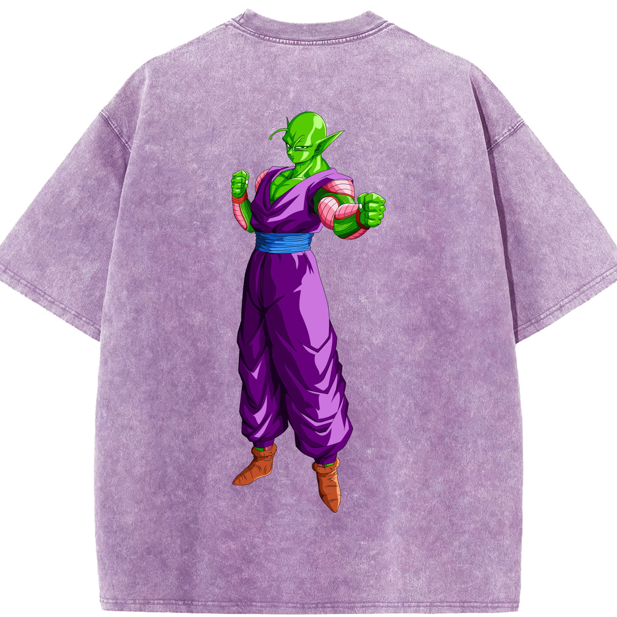 （画像用） ドラゴンボール ピッコロ DRAGON BALL Piccolo 綿100% ヴィンテージ風 半袖Tシャツ（背面プリント）