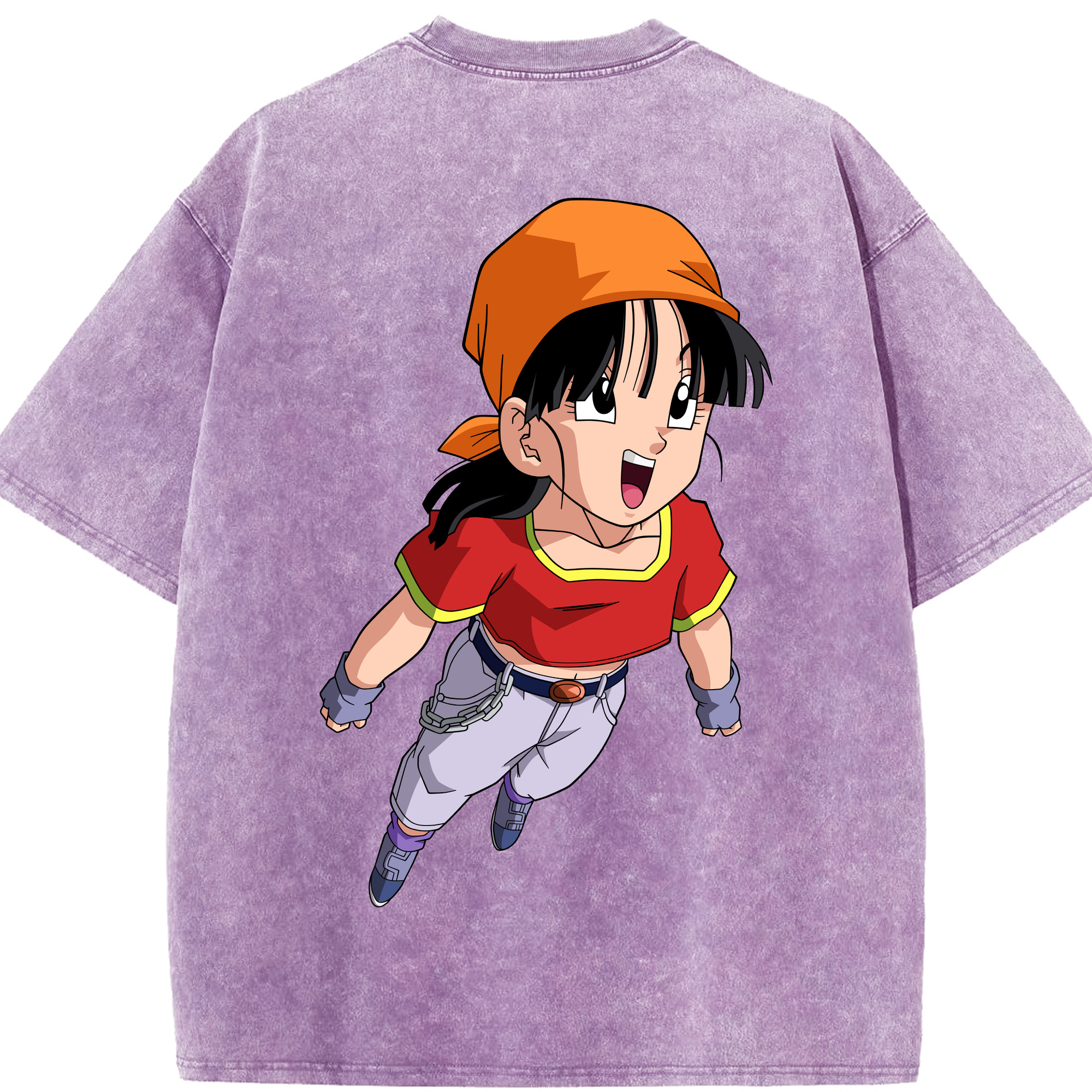 （画像用） ドラゴンボール パン DRAGON BALL Pan 綿100% ヴィンテージ風 半袖Tシャツ（背面プリント）