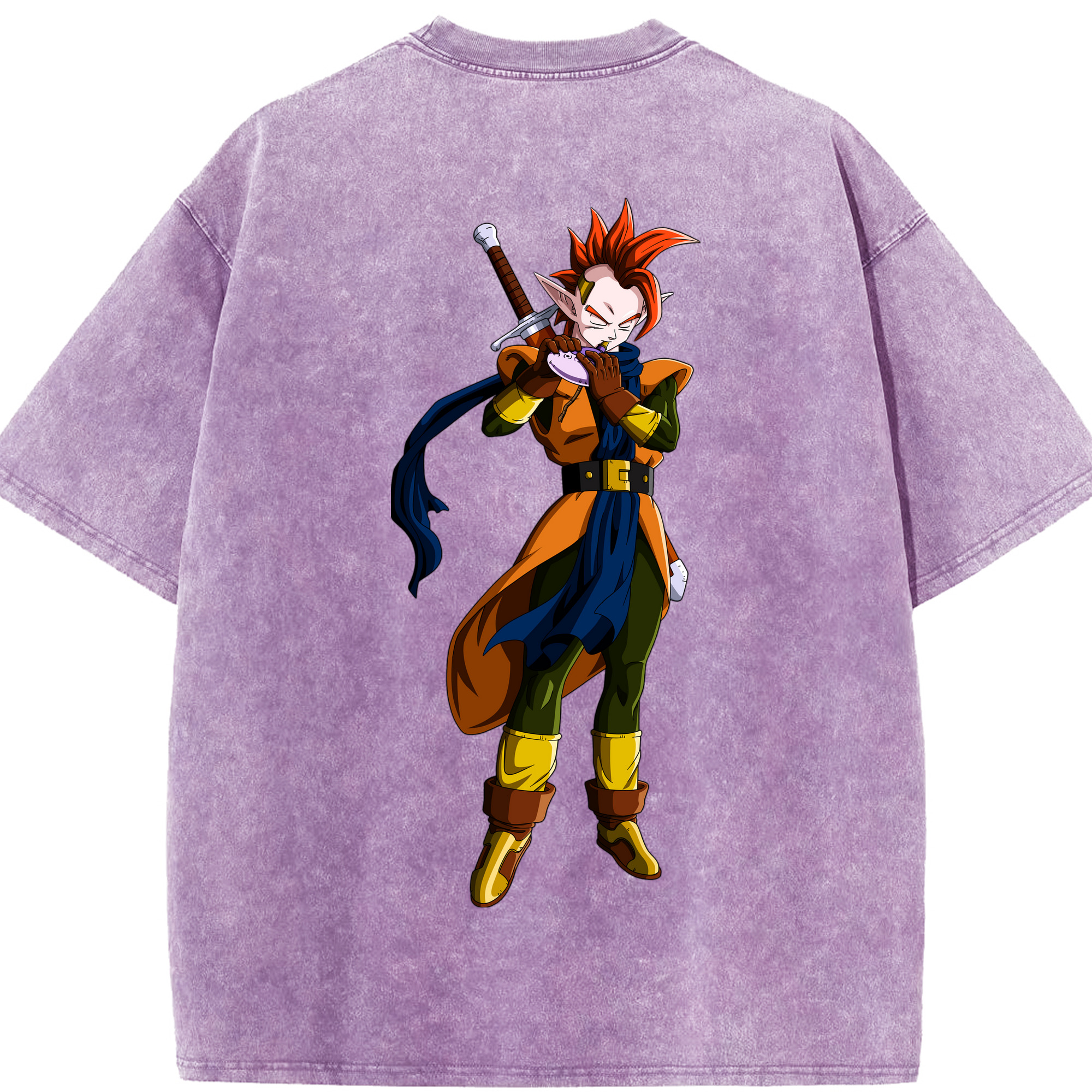 （画像用） ドラゴンボール DRAGON BALL 綿100% ヴィンテージ風 半袖Tシャツ（背面プリント）
