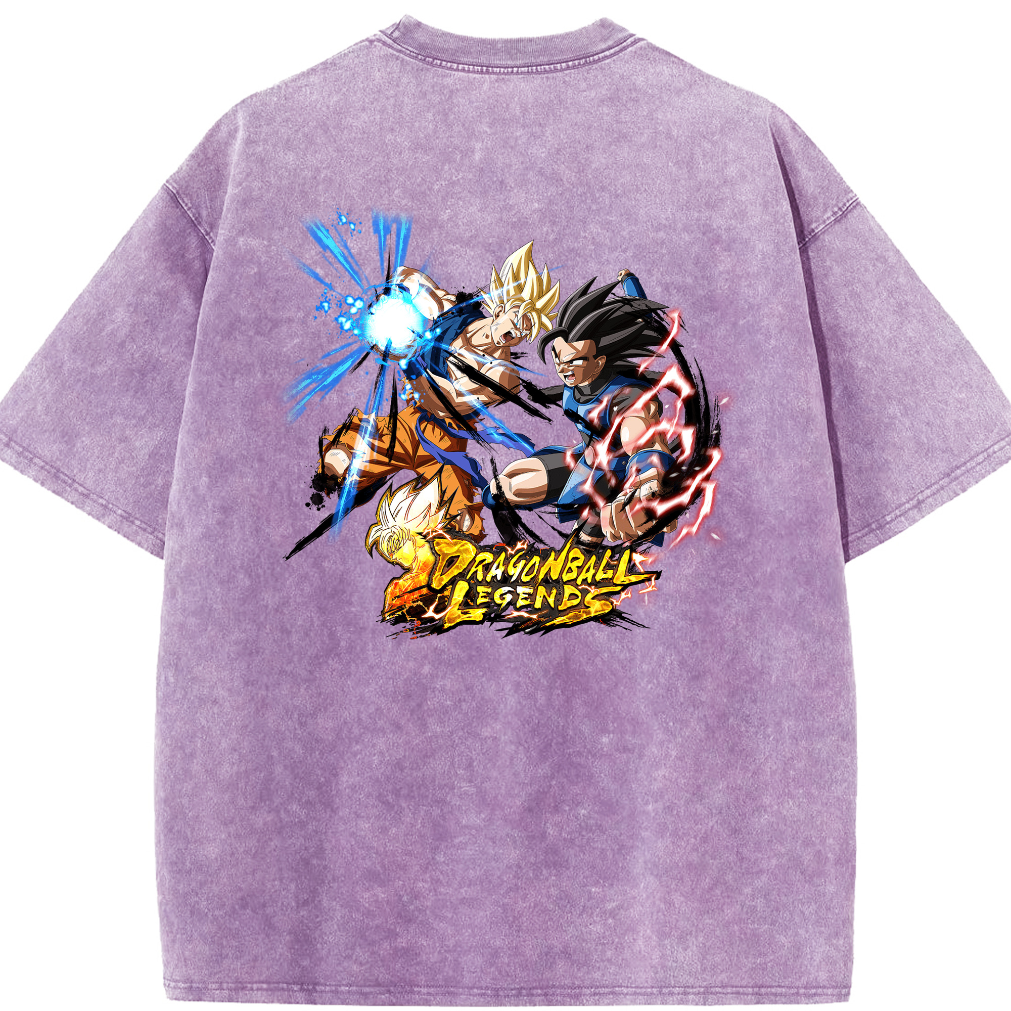 （画像用） ドラゴンボール DRAGON BALL 綿100% ヴィンテージ風 半袖Tシャツ（背面プリント）