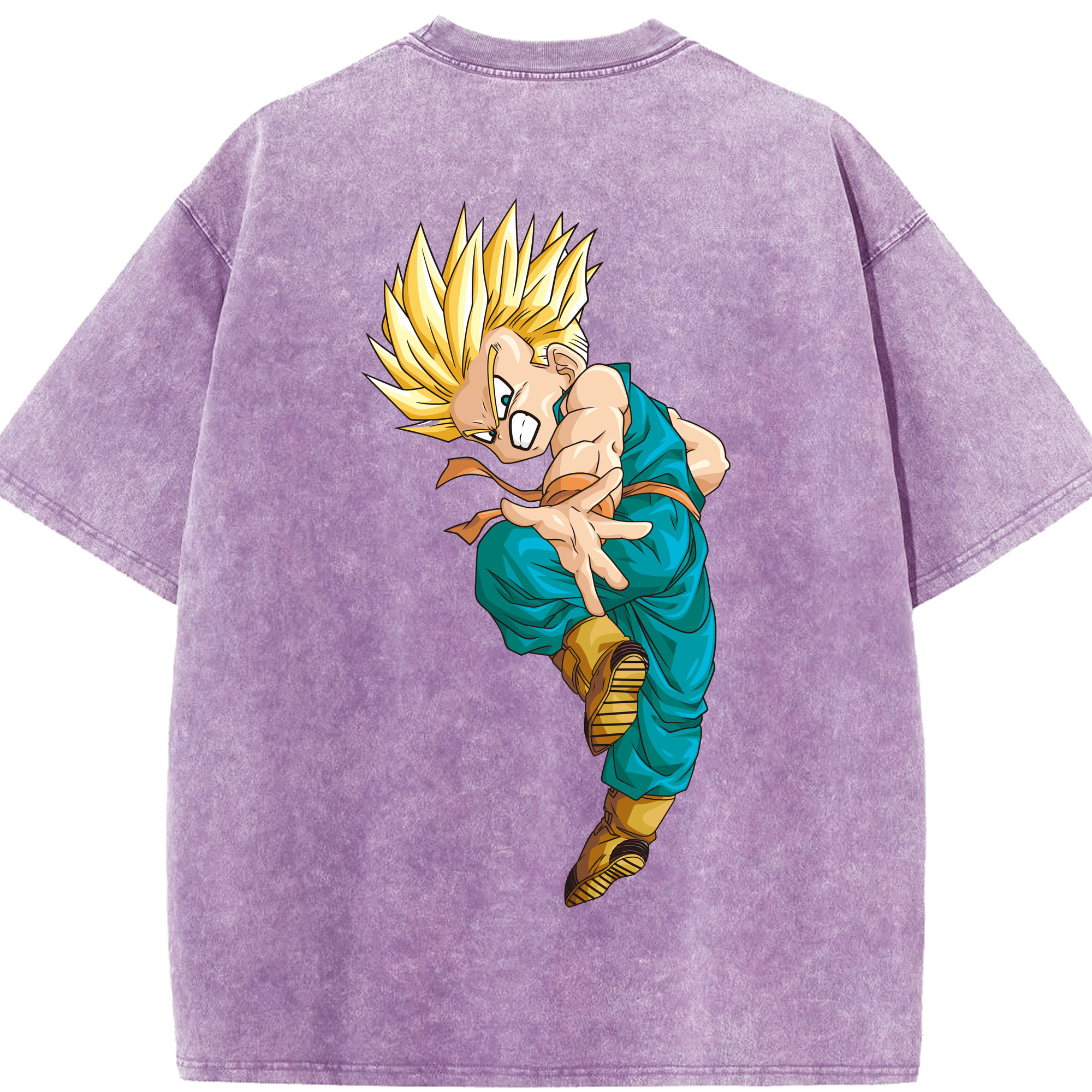 （画像用） ドラゴンボール DRAGON BALL 綿100% ヴィンテージ風 半袖Tシャツ（背面プリント）
