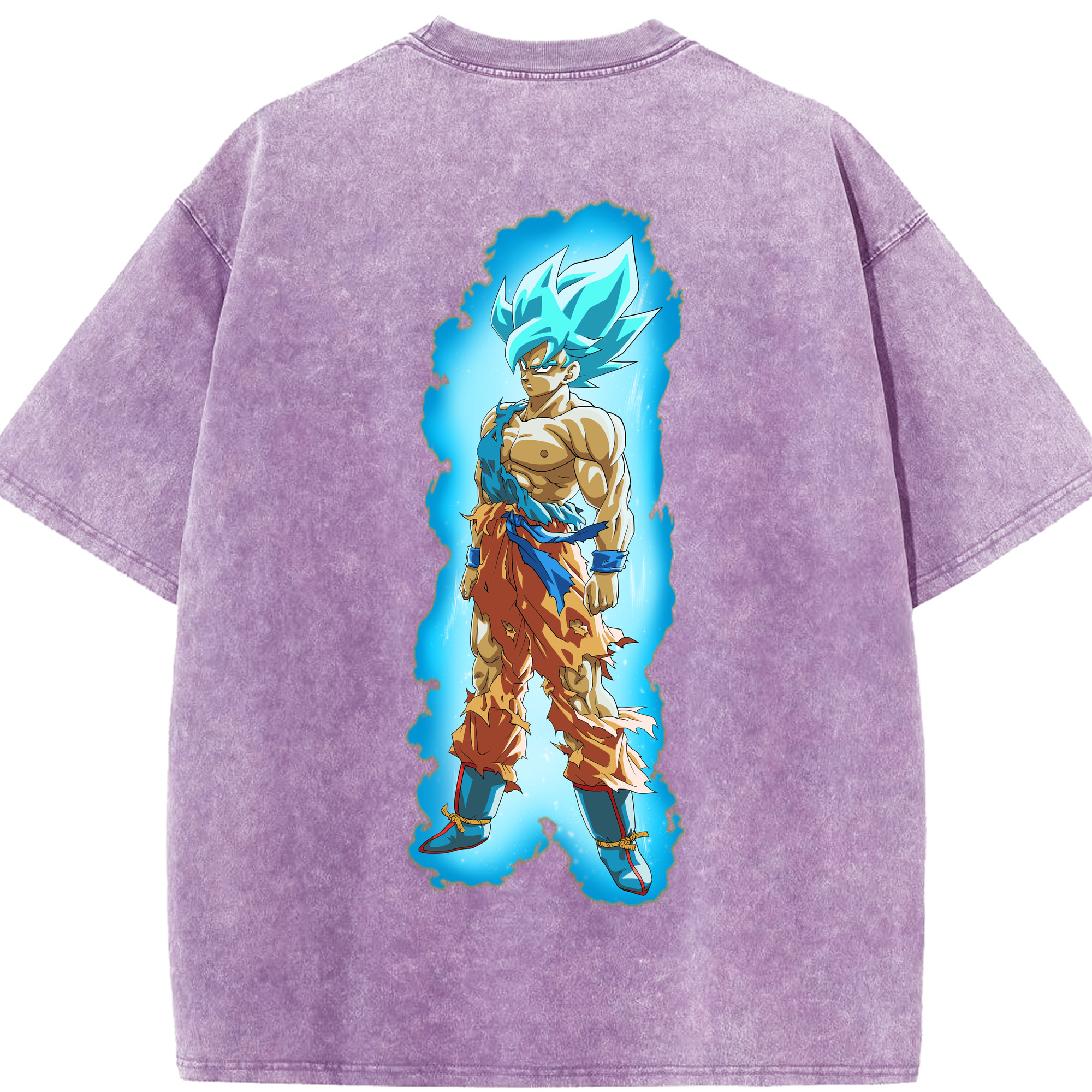 （画像用） ドラゴンボール 孫悟空（そん ごくう）Son Goku カカロット DRAGON BALL Kakarotto 綿100% ヴィンテージ風 半袖Tシャツ（背面プリント）