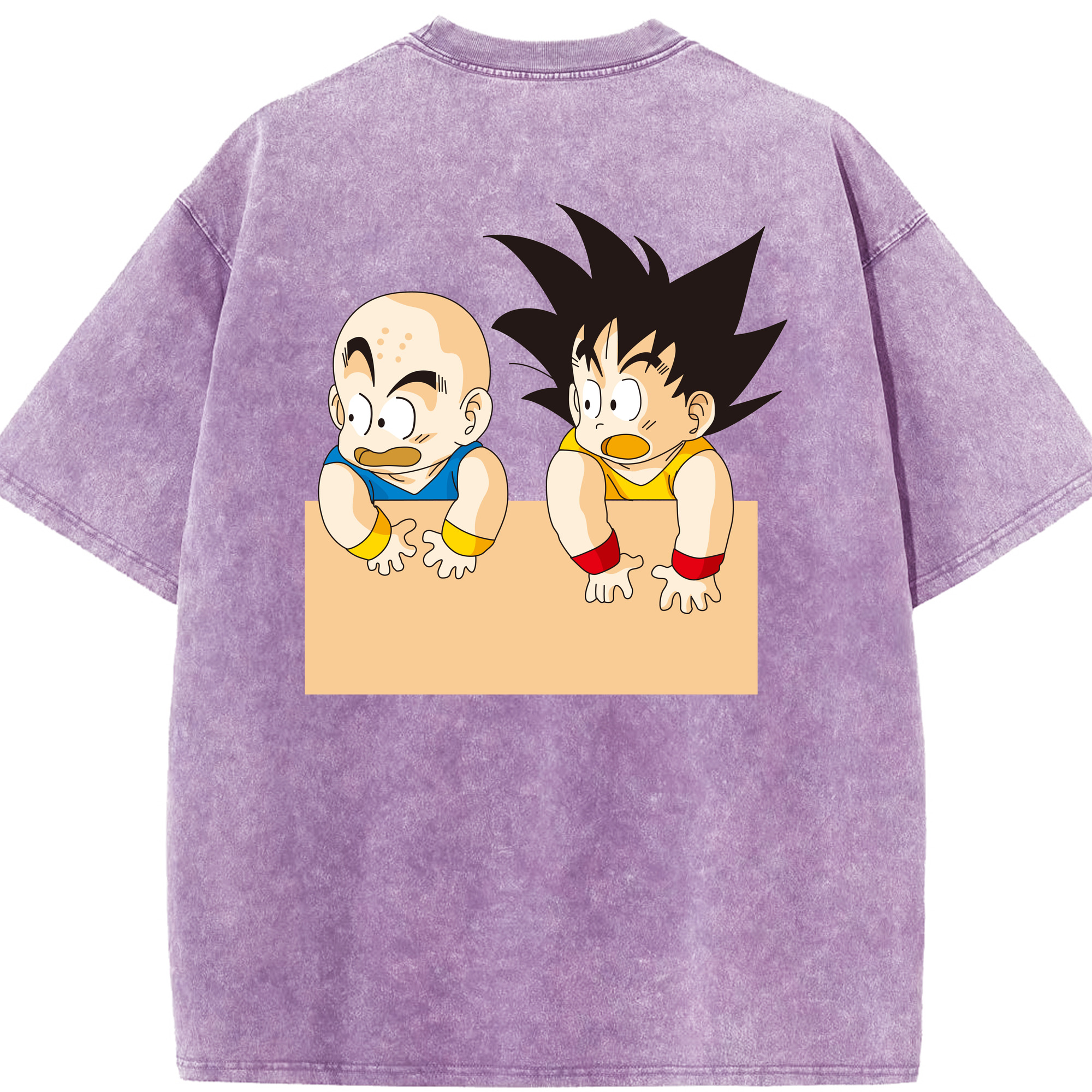 （画像用） ドラゴンボール 孫悟空（そん ごくう）Son Goku カカロット DRAGON BALL Kakarotto 綿100% ヴィンテージ風 半袖Tシャツ（背面プリント）