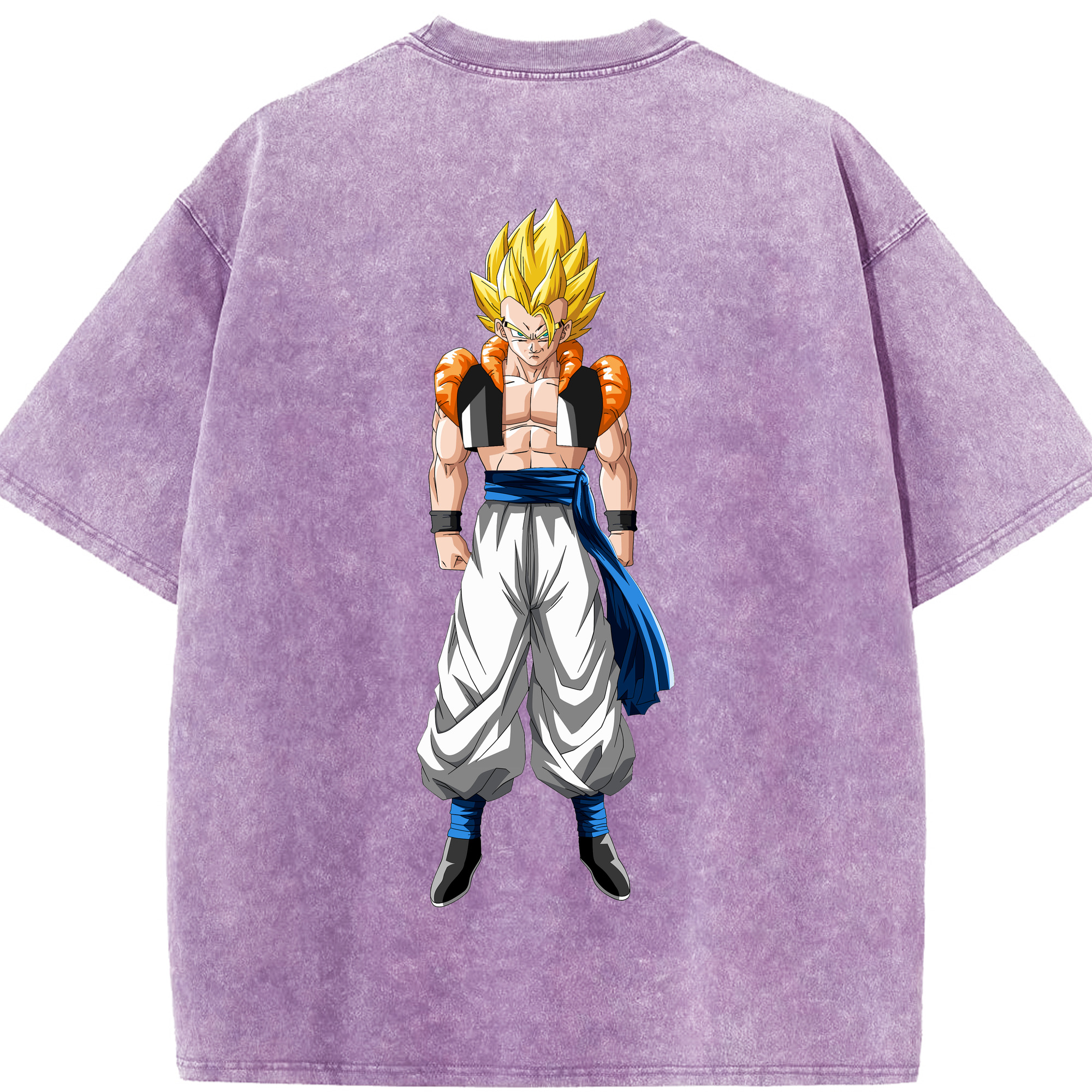 （画像用） ドラゴンボール ベジータ四世（Bejīta Yonsei）DRAGON BALL Vegeta IV 綿100% ヴィンテージ風 半袖Tシャツ（背面プリント）