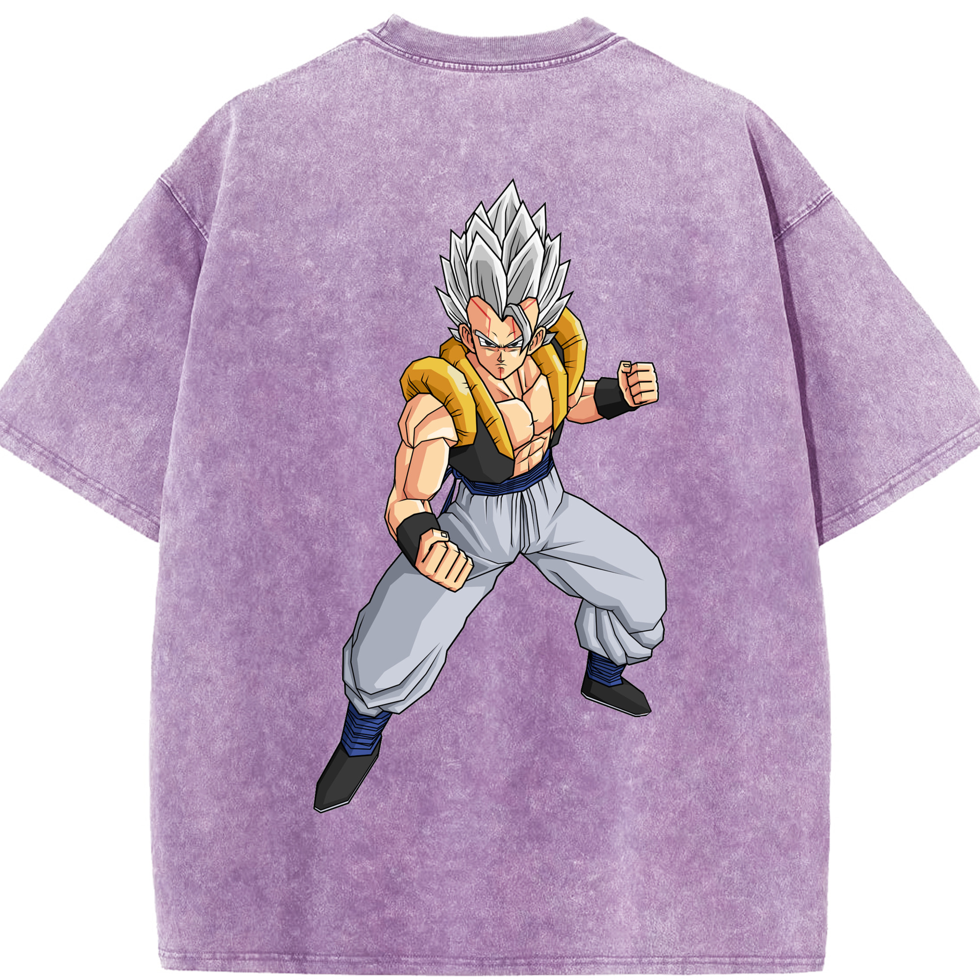 （画像用） ドラゴンボール ベジータ四世（Bejīta Yonsei）DRAGON BALL Vegeta IV 綿100% ヴィンテージ風 半袖Tシャツ（背面プリント）