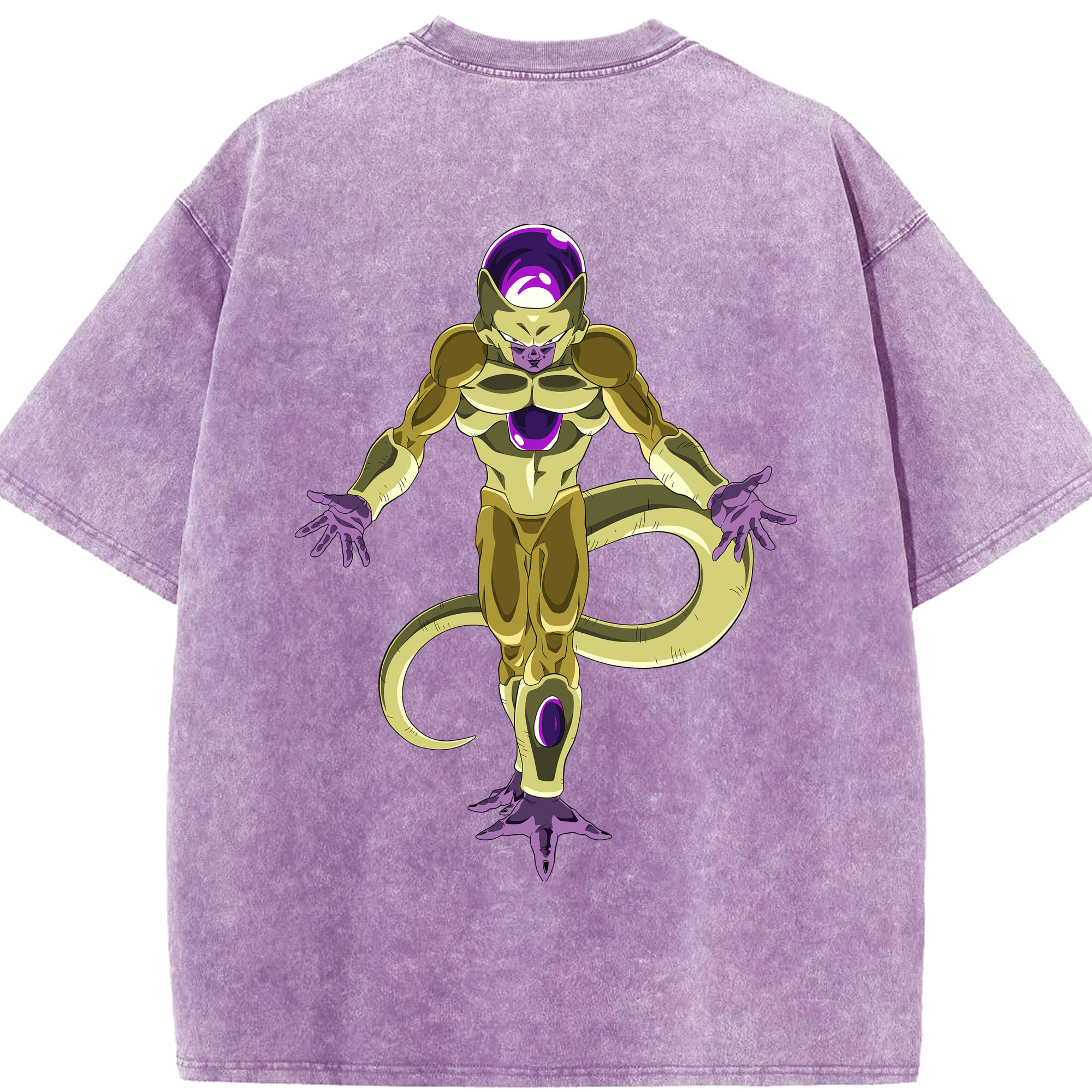 （画像用） ドラゴンボール フリーザ DRAGON BALL Frieza 綿100% ヴィンテージ風 半袖Tシャツ（背面プリント）