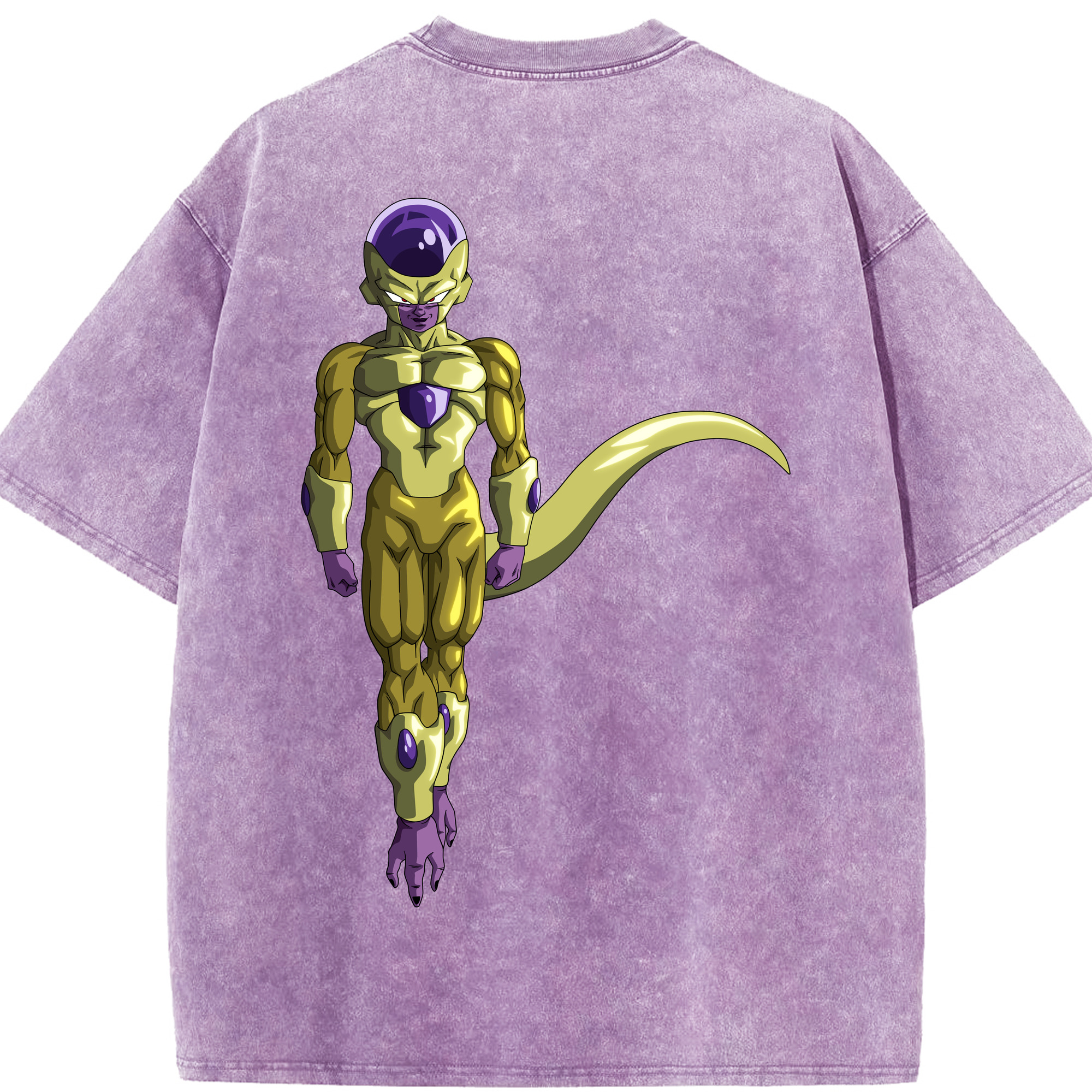 （画像用） ドラゴンボール フリーザ DRAGON BALL Frieza 綿100% ヴィンテージ風 半袖Tシャツ（背面プリント）