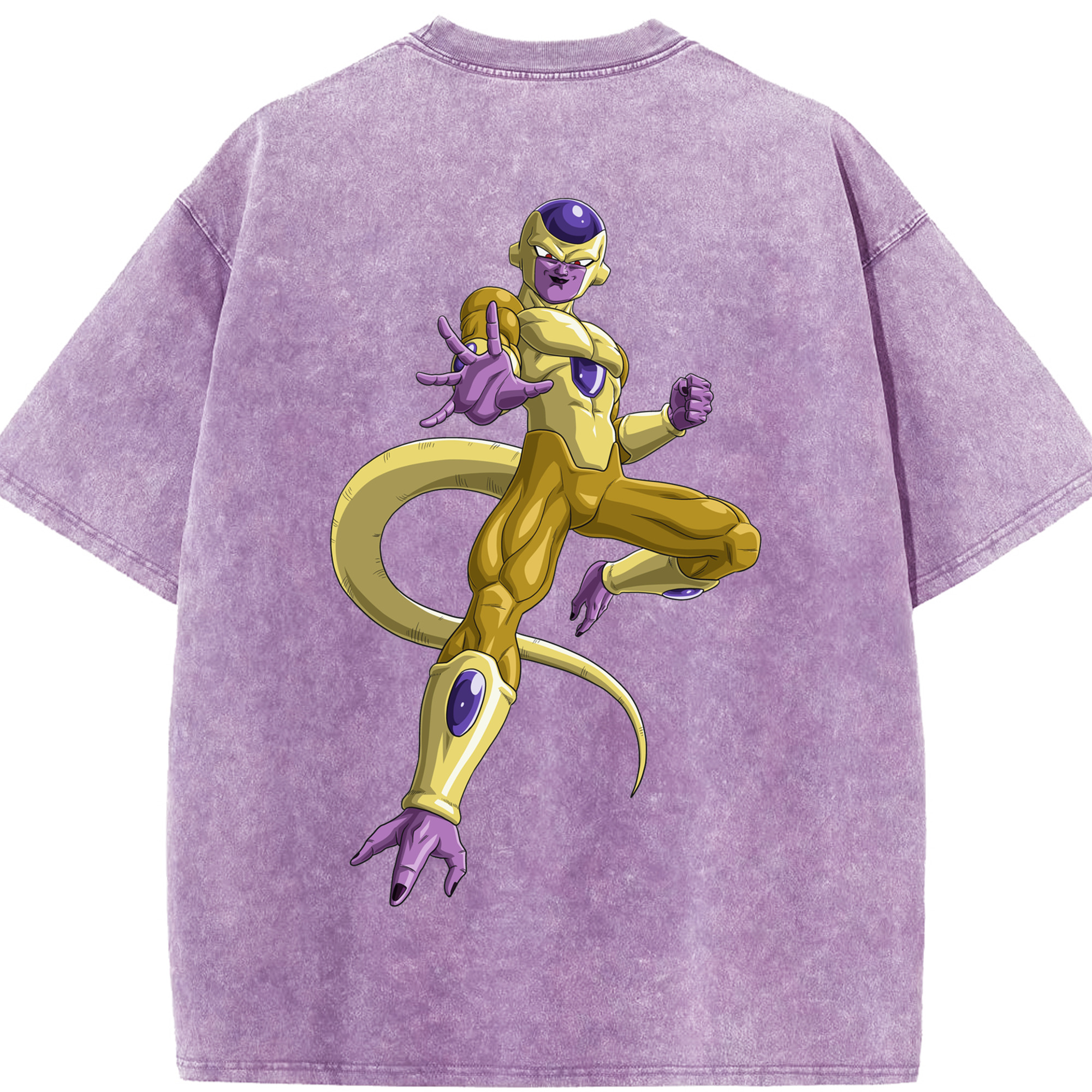 （画像用） ドラゴンボール フリーザ DRAGON BALL Frieza 綿100% ヴィンテージ風 半袖Tシャツ（背面プリント）