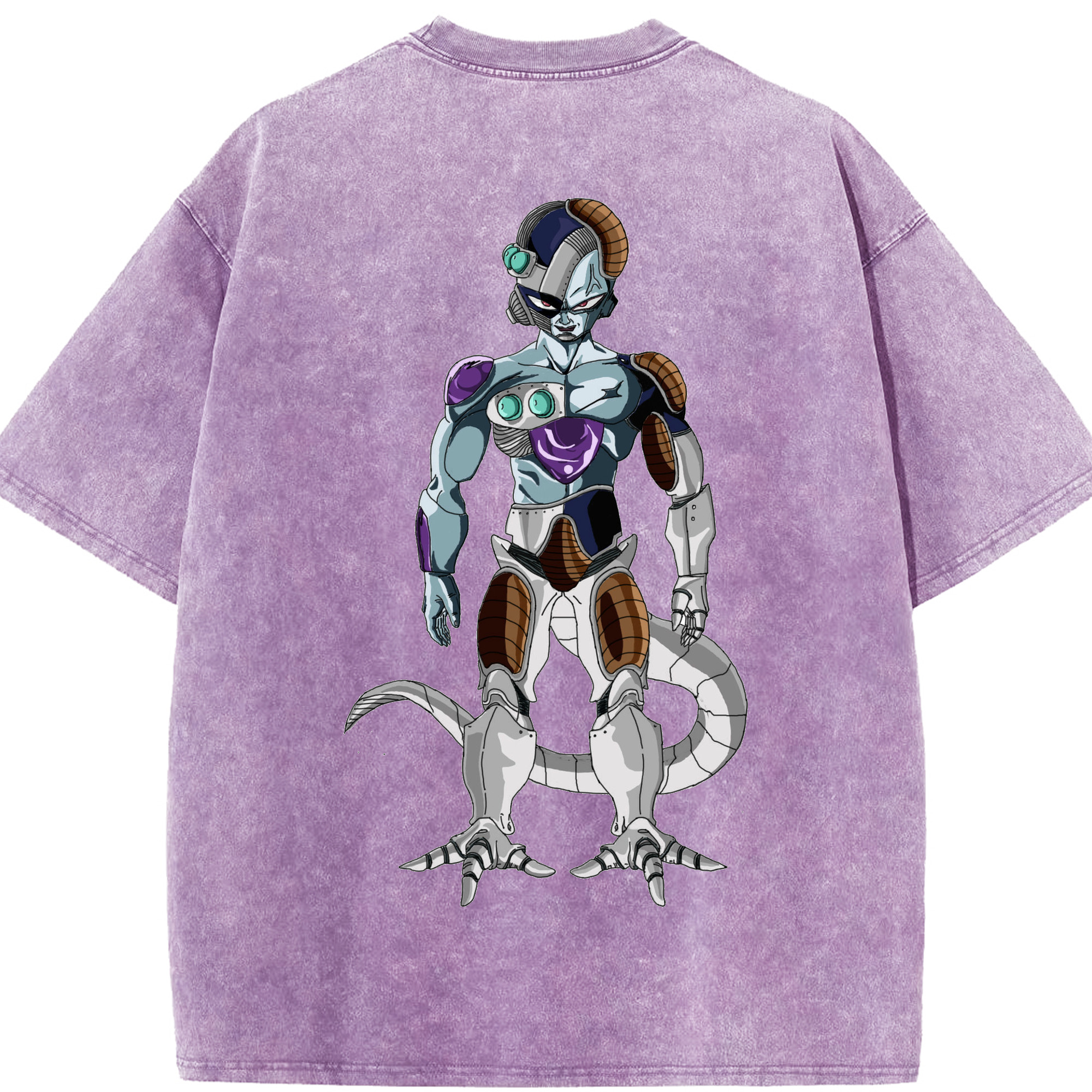 （画像用） ドラゴンボール クウラ DRAGON BALL Cooler Coora 綿100% ヴィンテージ風 半袖Tシャツ（背面プリント）