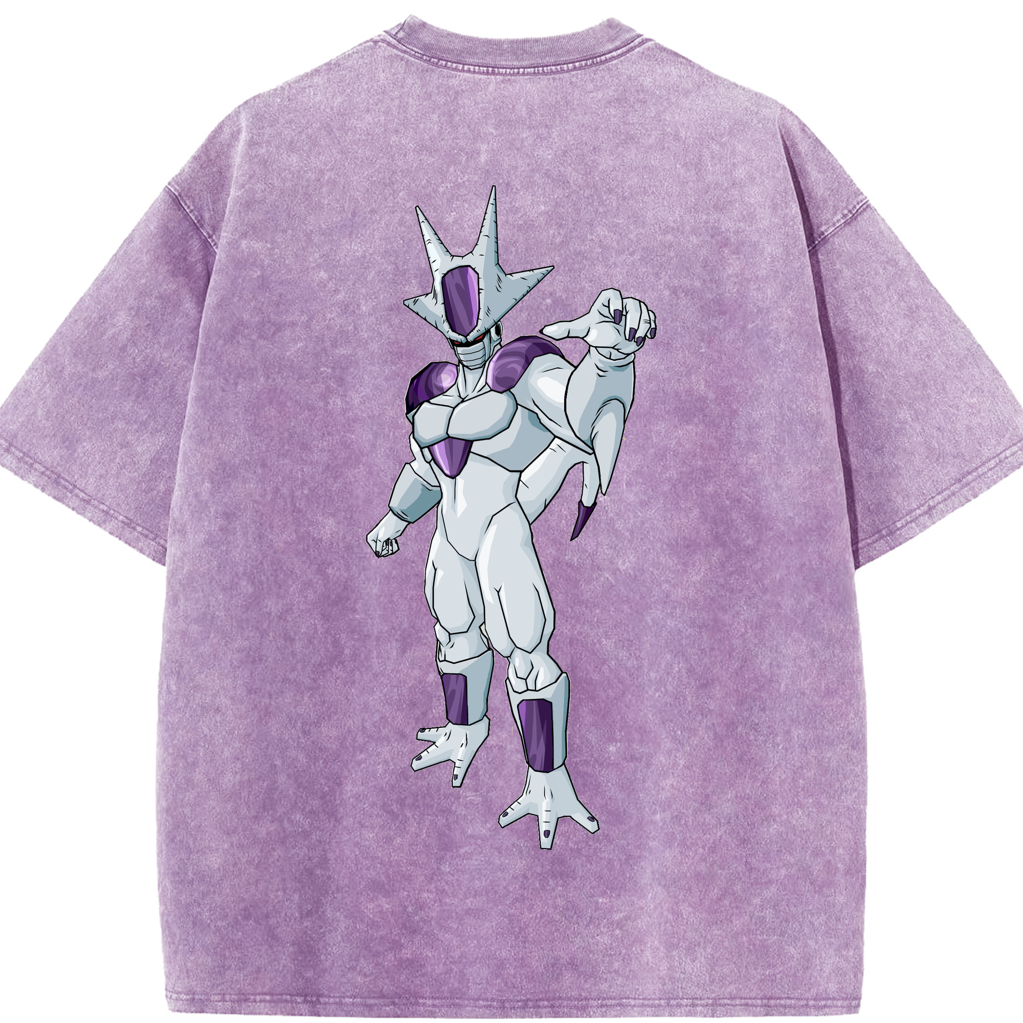 （画像用） ドラゴンボール クウラ DRAGON BALL Cooler Coora 綿100% ヴィンテージ風 半袖Tシャツ（背面プリント）