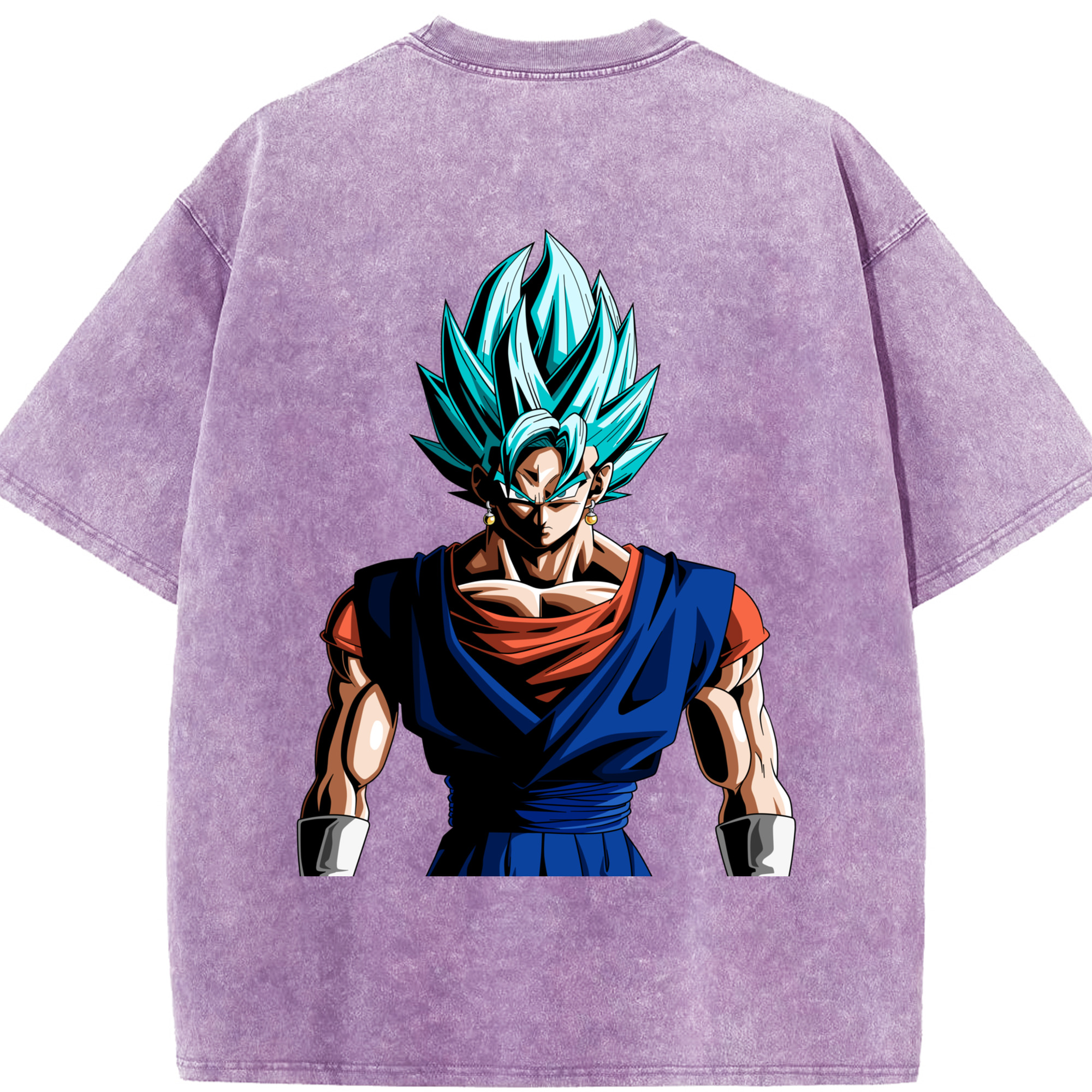 （画像用） ドラゴンボール ベジット DRAGON BALL Vegetto 綿100% ヴィンテージ風 半袖Tシャツ（背面プリント）