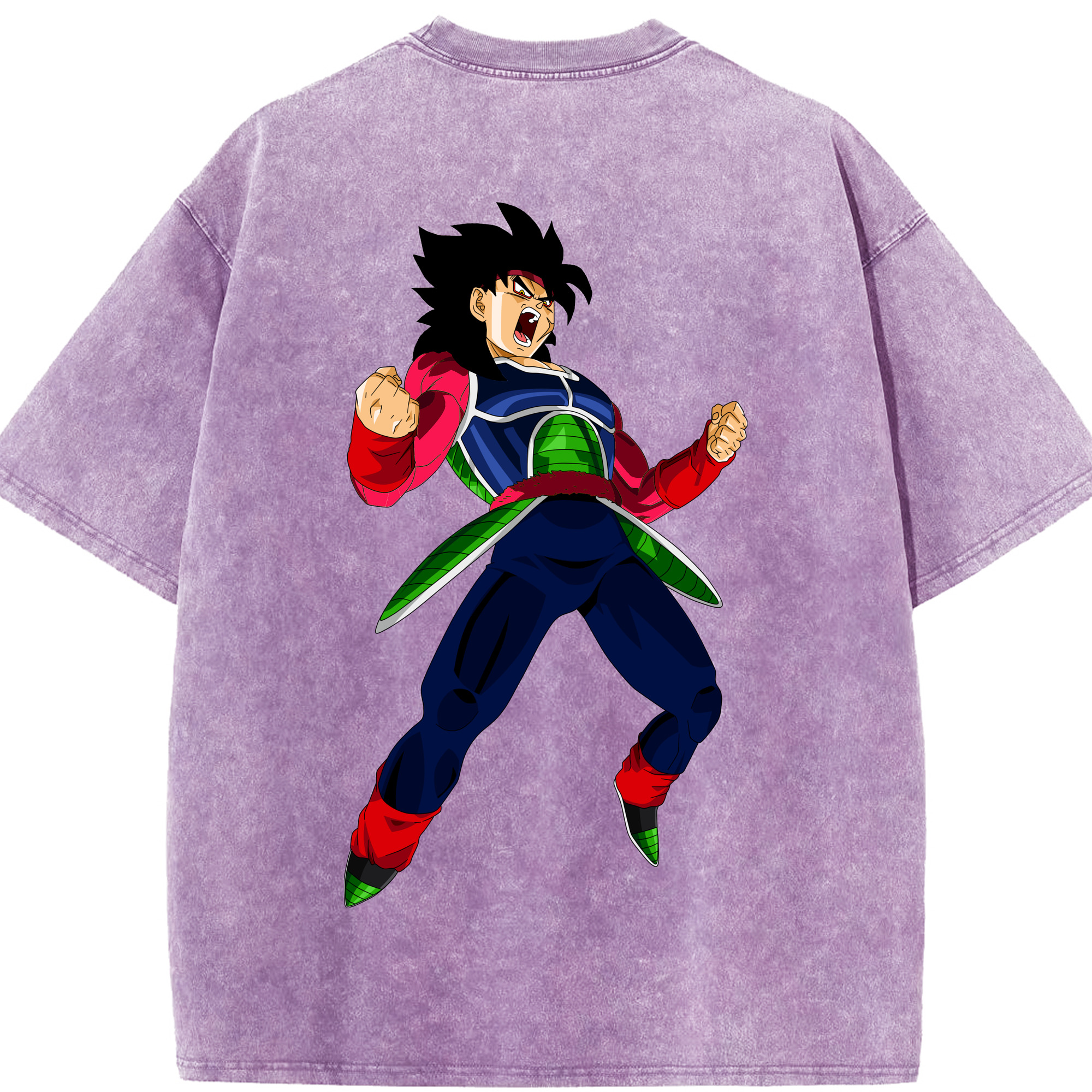 （画像用） ドラゴンボール バーダック DRAGON BALL Burdock 綿100% ヴィンテージ風 半袖Tシャツ（背面プリント）