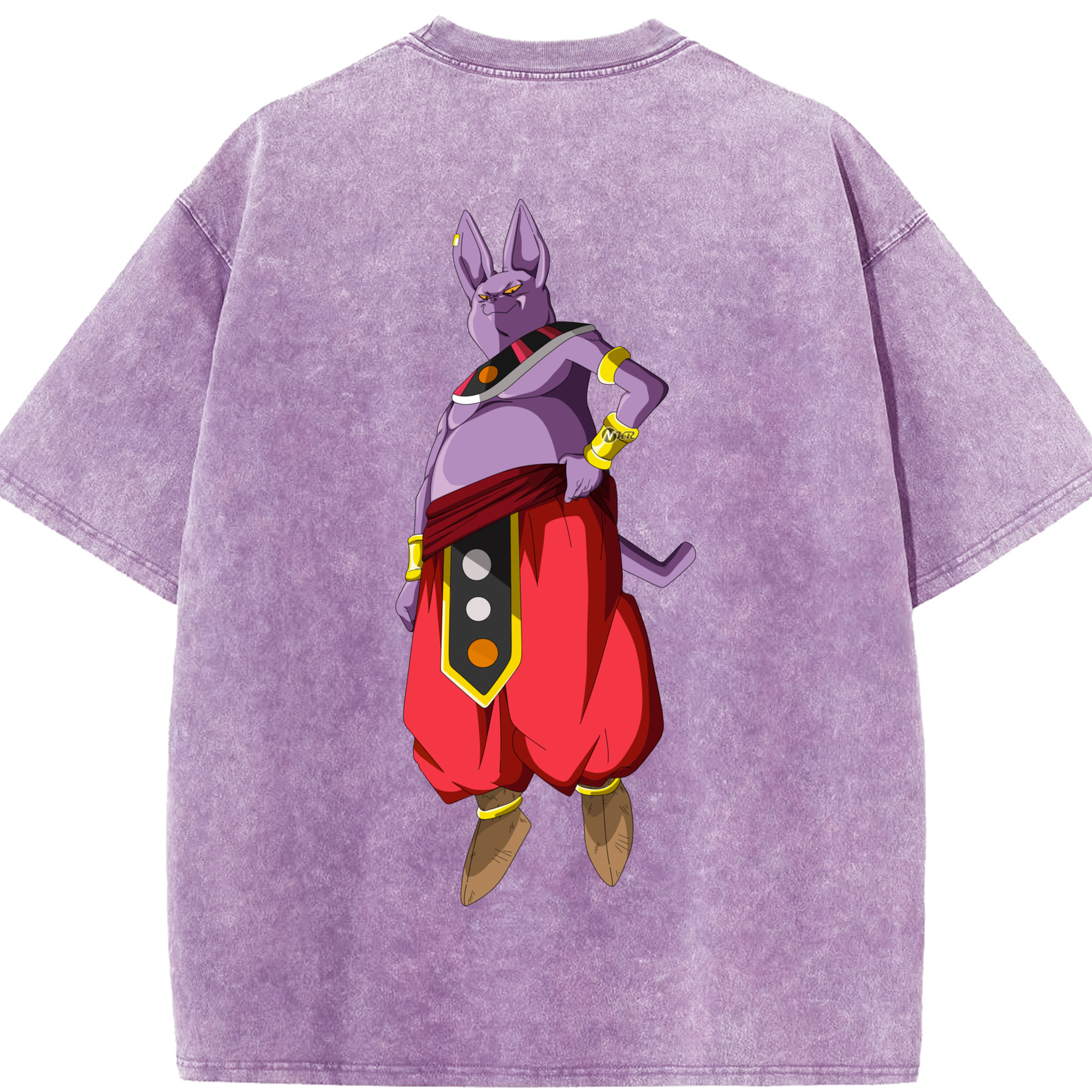 （画像用） ドラゴンボール シャンパ DRAGON BALL Champa 綿100% ヴィンテージ風 半袖Tシャツ（背面プリント）
