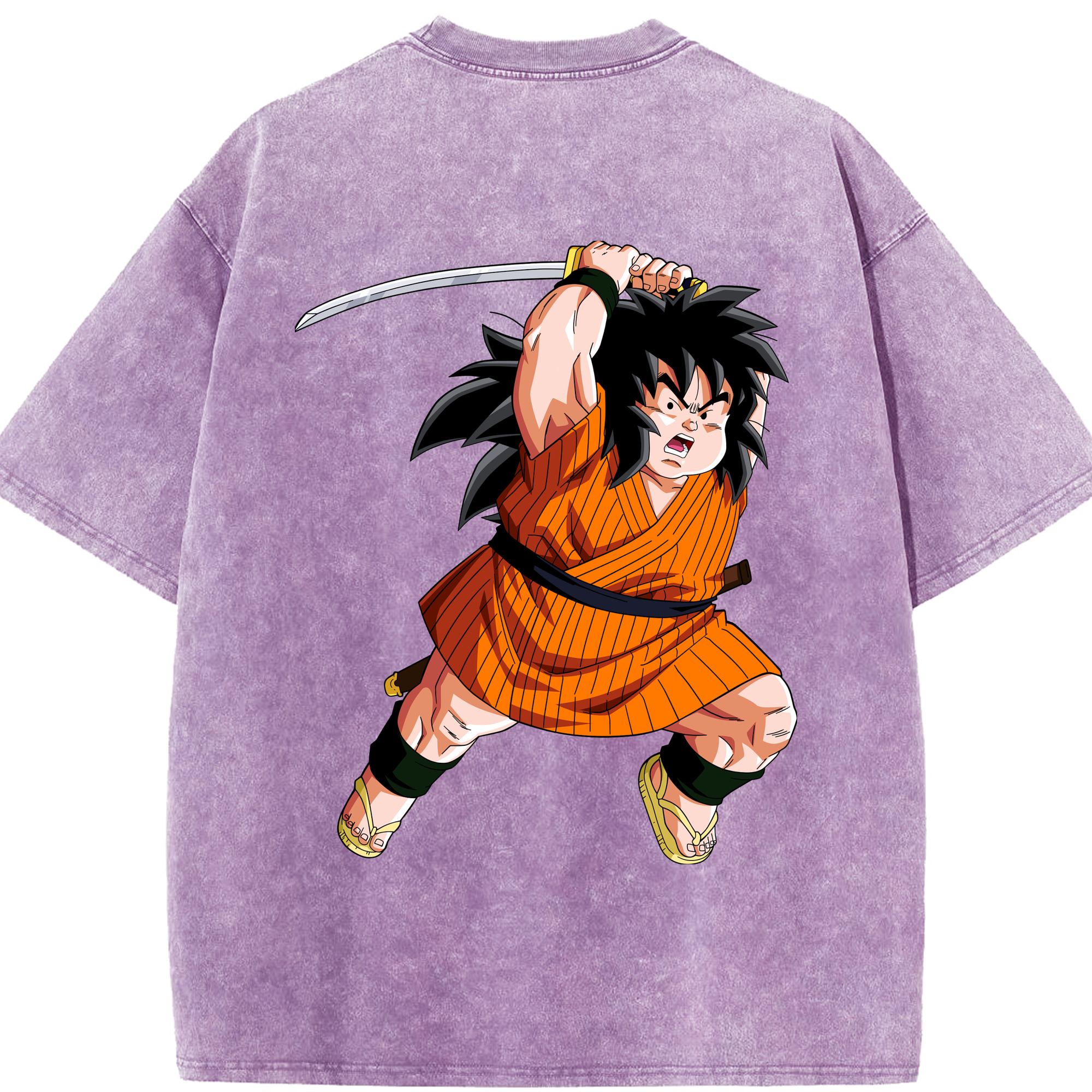 （画像用） ドラゴンボール やじろべえ DRAGON BALL Yajirobe 綿100% ヴィンテージ風 半袖Tシャツ（背面プリント）