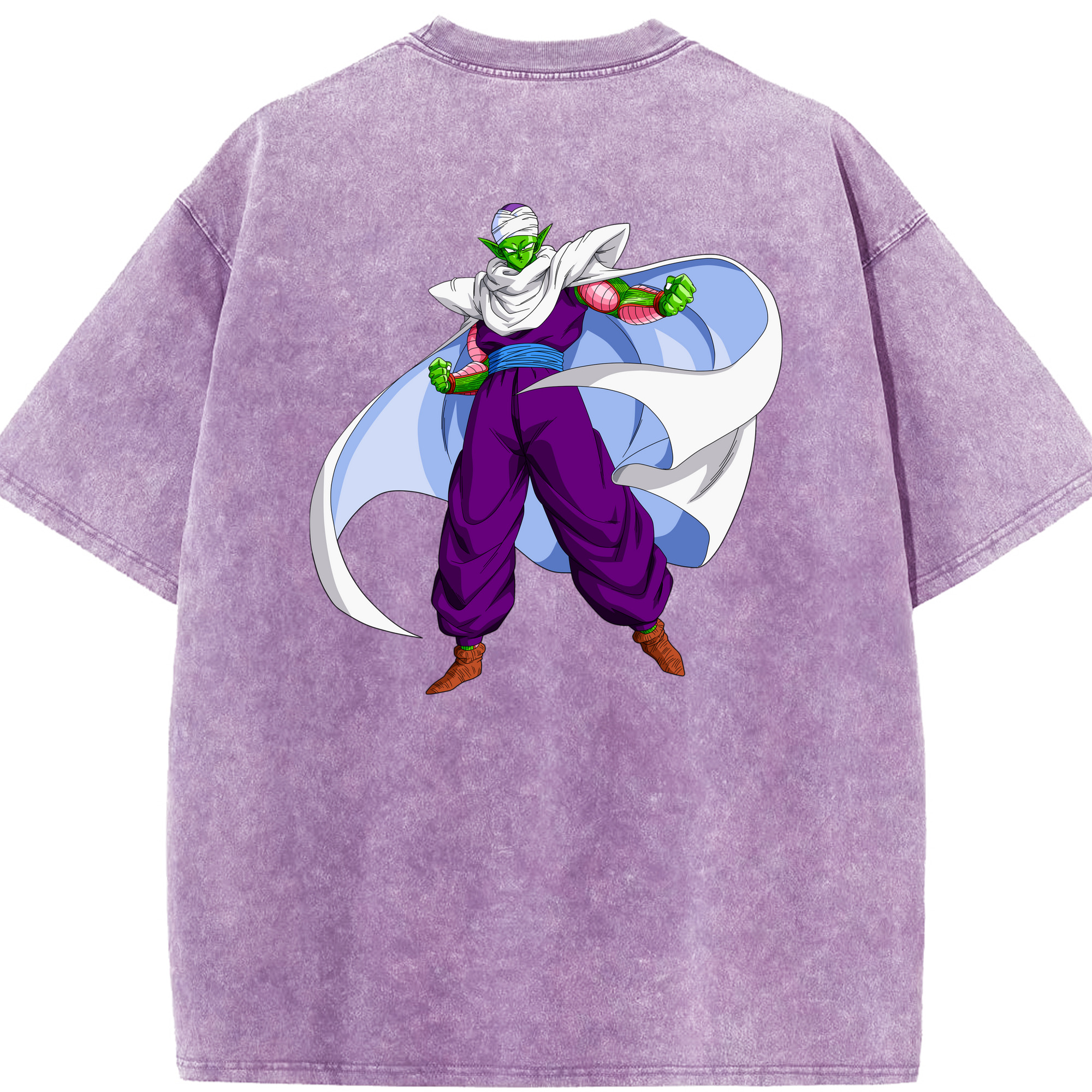 （画像用） ドラゴンボール ピッコロ DRAGON BALL Piccolo 綿100% ヴィンテージ風 半袖Tシャツ（背面プリント）
