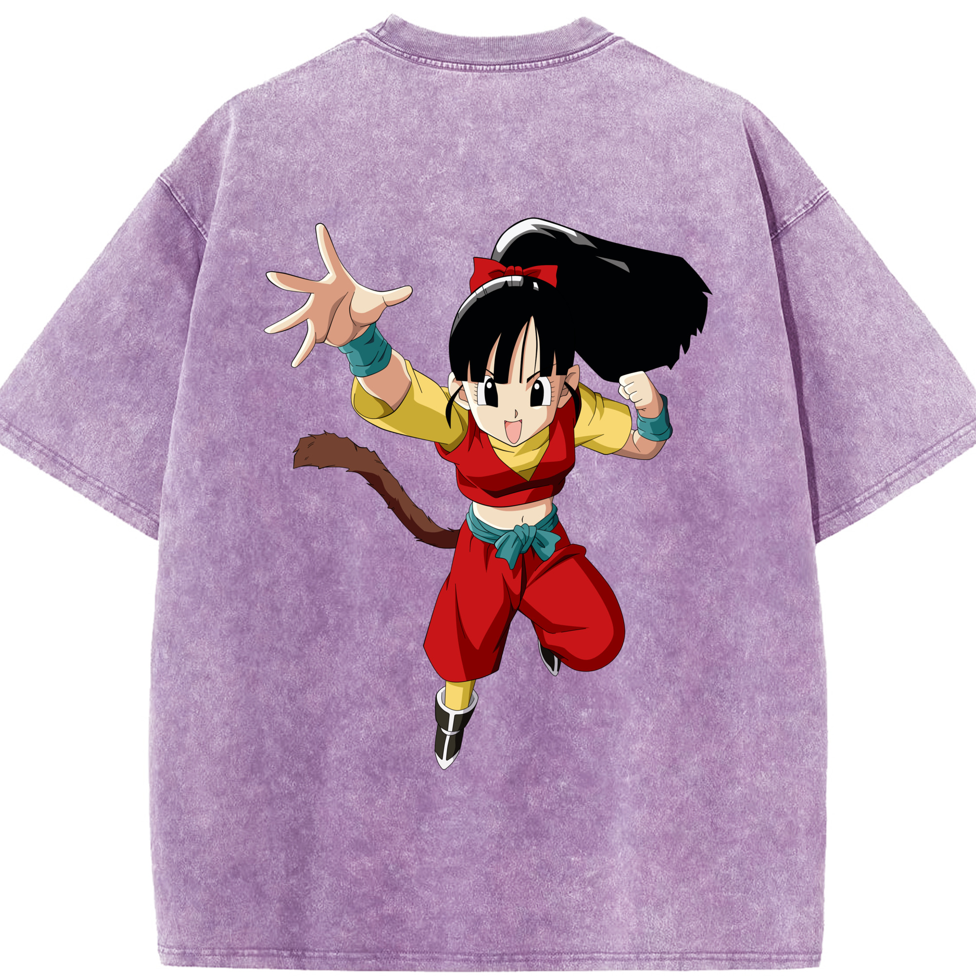 （画像用） ドラゴンボール パン DRAGON BALL Pan 綿100% ヴィンテージ風 半袖Tシャツ（背面プリント）