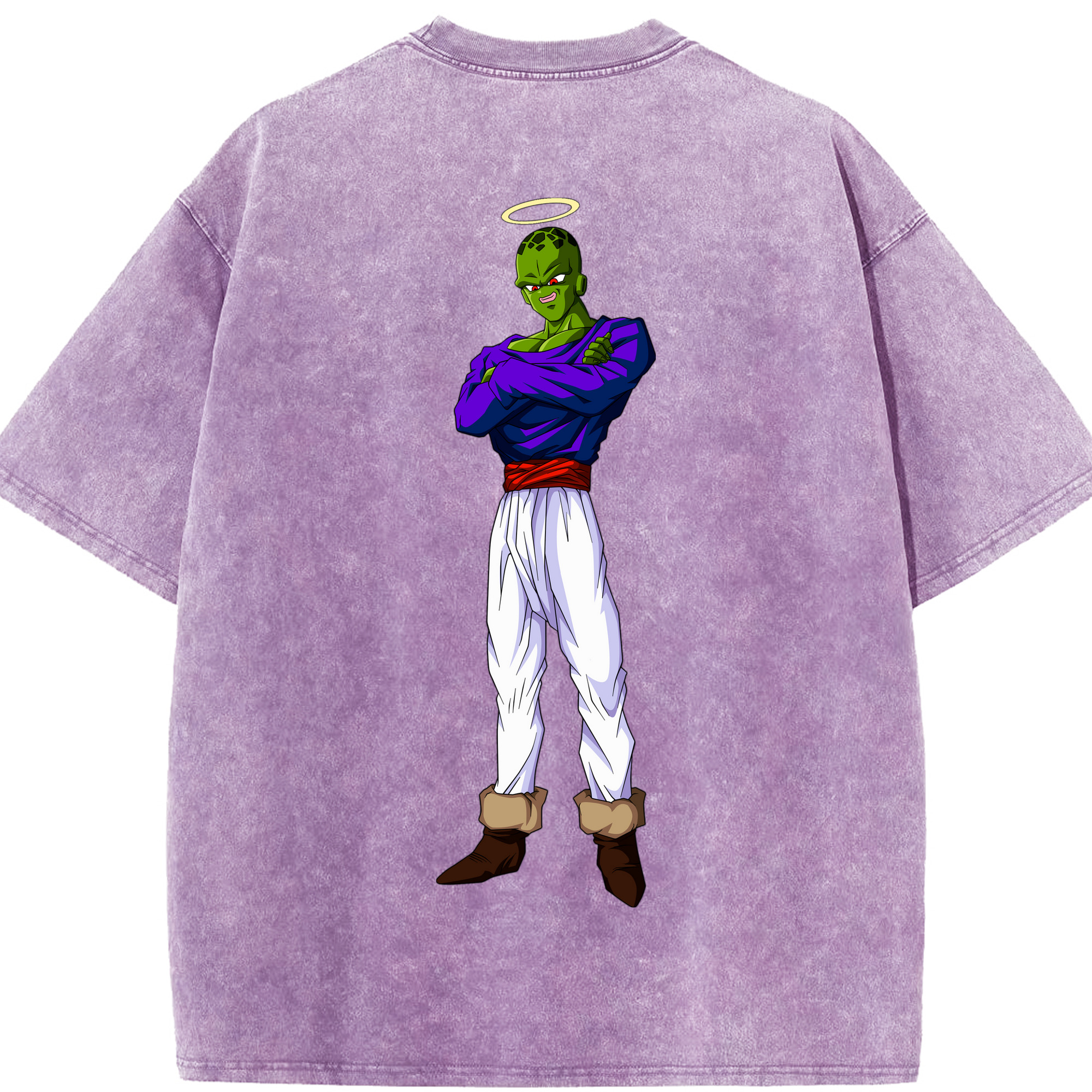（画像用） ドラゴンボール パイクーハン DRAGON BALL Pikkon 綿100% ヴィンテージ風 半袖Tシャツ（背面プリント）