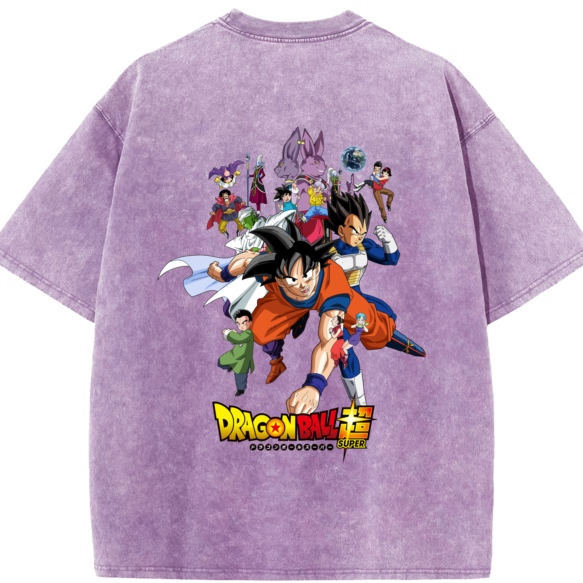 （画像用） ドラゴンボール DRAGON BALL 綿100% ヴィンテージ風 半袖Tシャツ（背面プリント）
