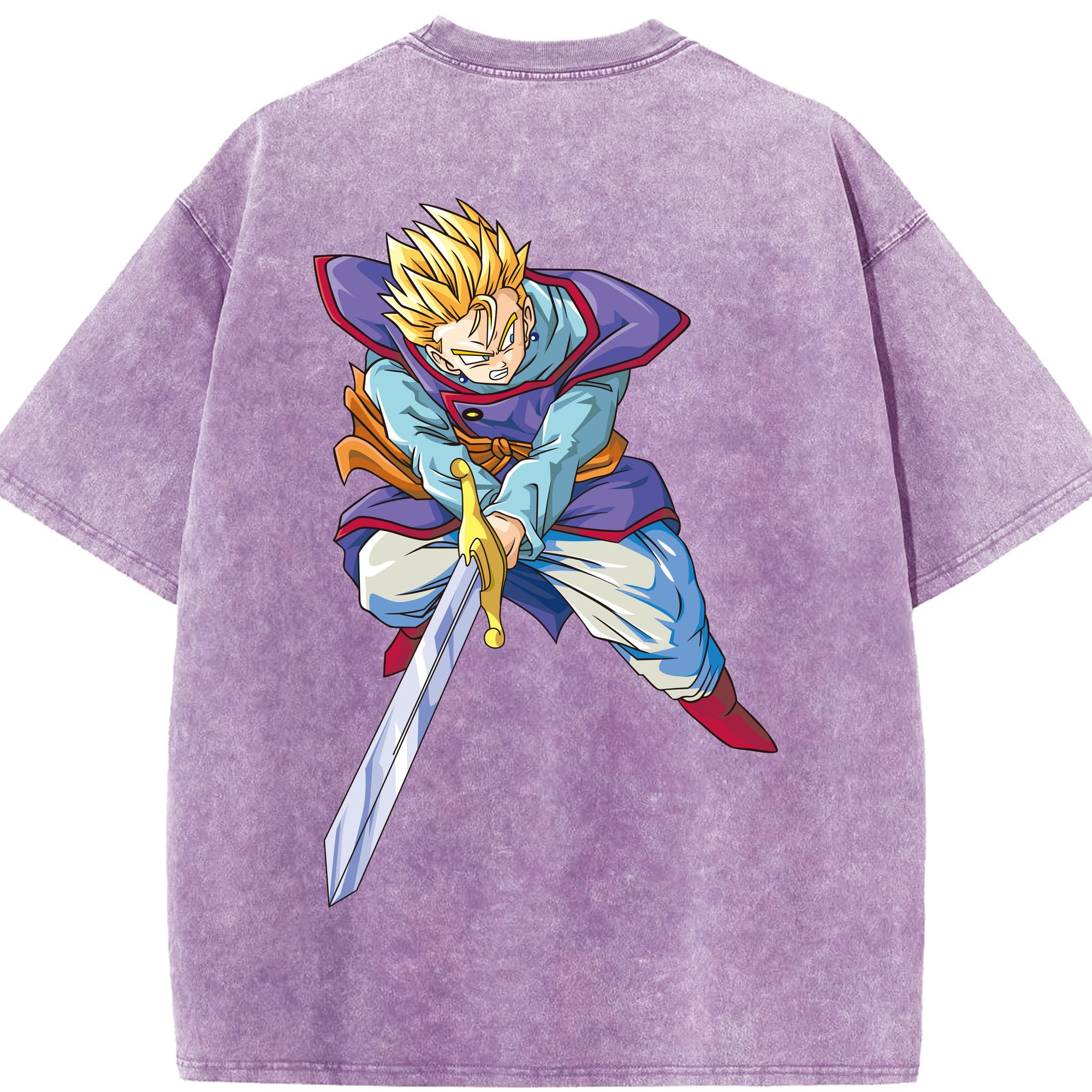 （画像用） ドラゴンボール DRAGON BALL 綿100% ヴィンテージ風 半袖Tシャツ（背面プリント）