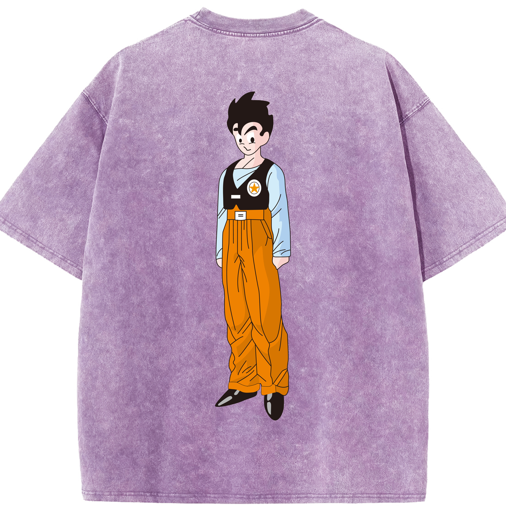 （画像用） ドラゴンボール DRAGON BALL 綿100% ヴィンテージ風 半袖Tシャツ（背面プリント）